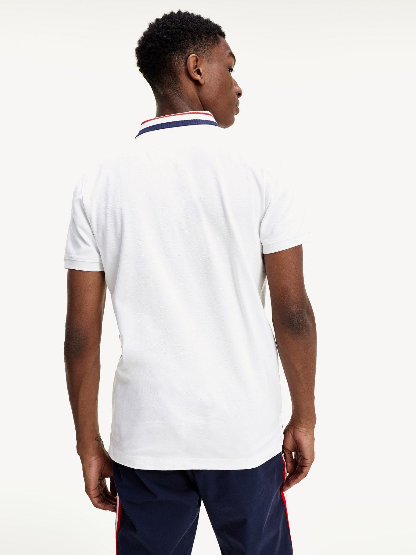 Polo Tipped Slim Fit Blanco Tommy Hilfiger-1