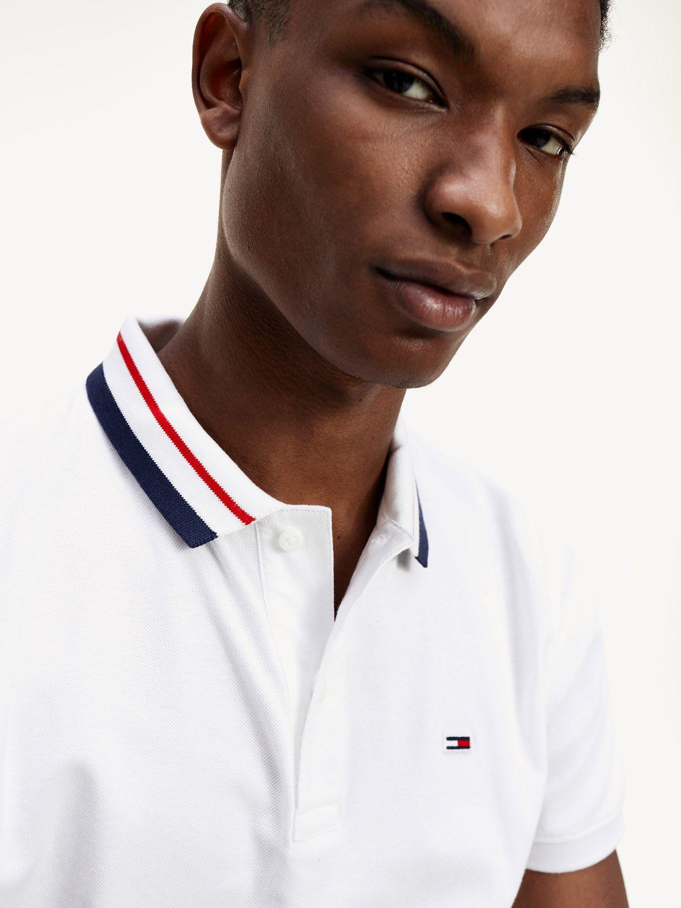 Polo Tipped Slim Fit Blanco Tommy Hilfiger-2