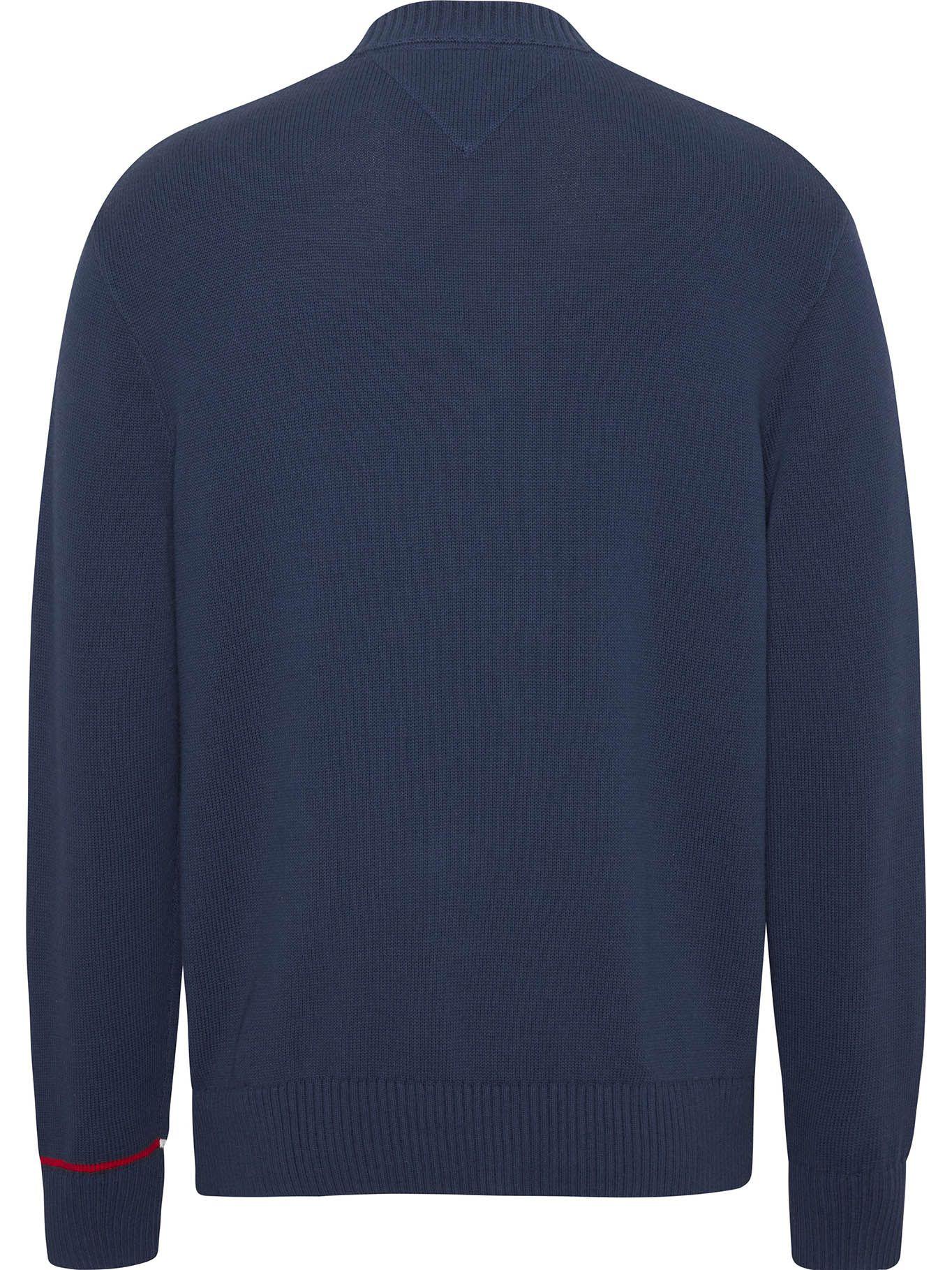 Sweater Relaxed Varsity Jacquard Azul Tommy Hilfiger-1