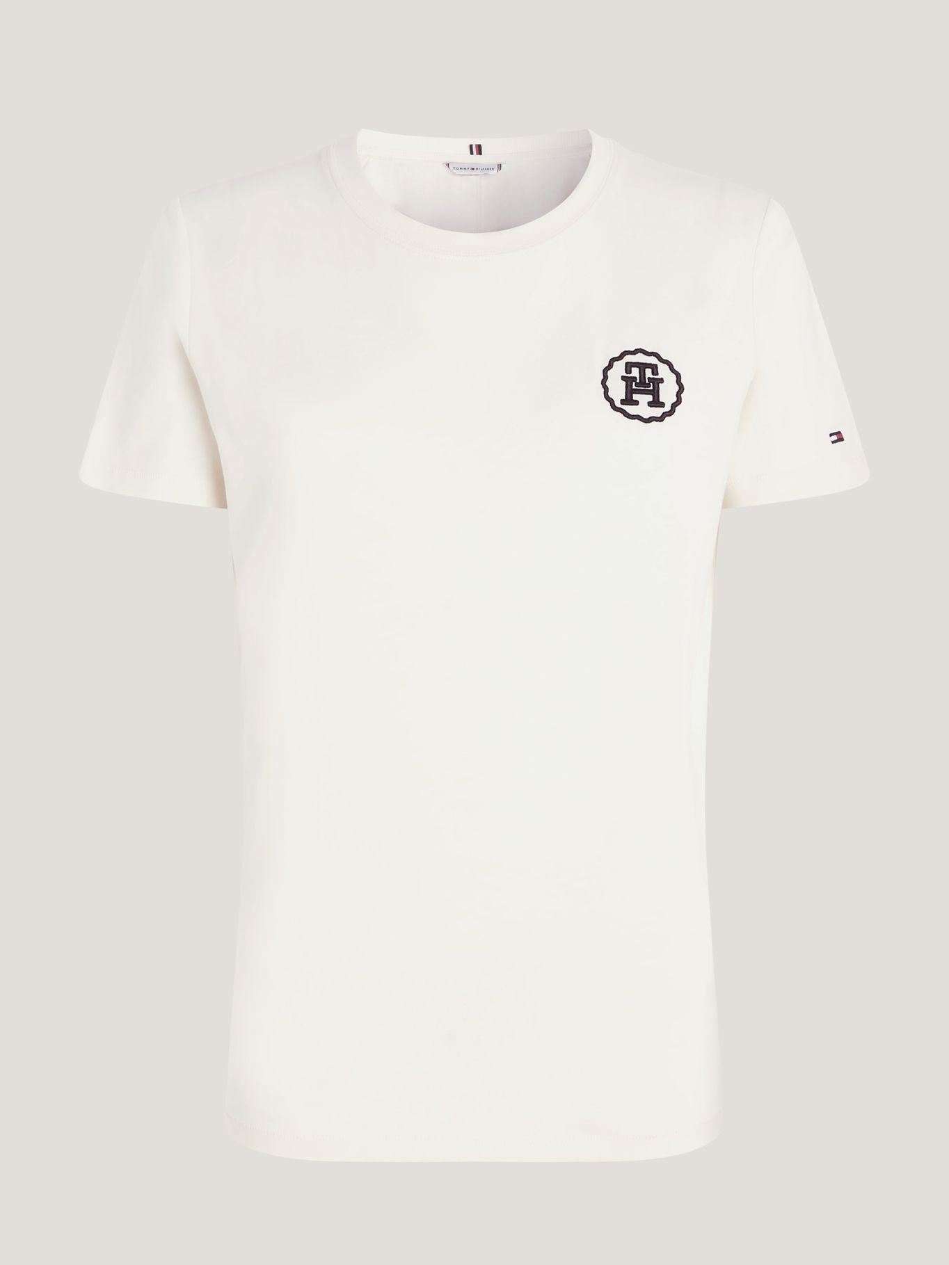 POLERA MODERN TONAL LOGO BLANCO AEF TOMMY HILFIGER-4
