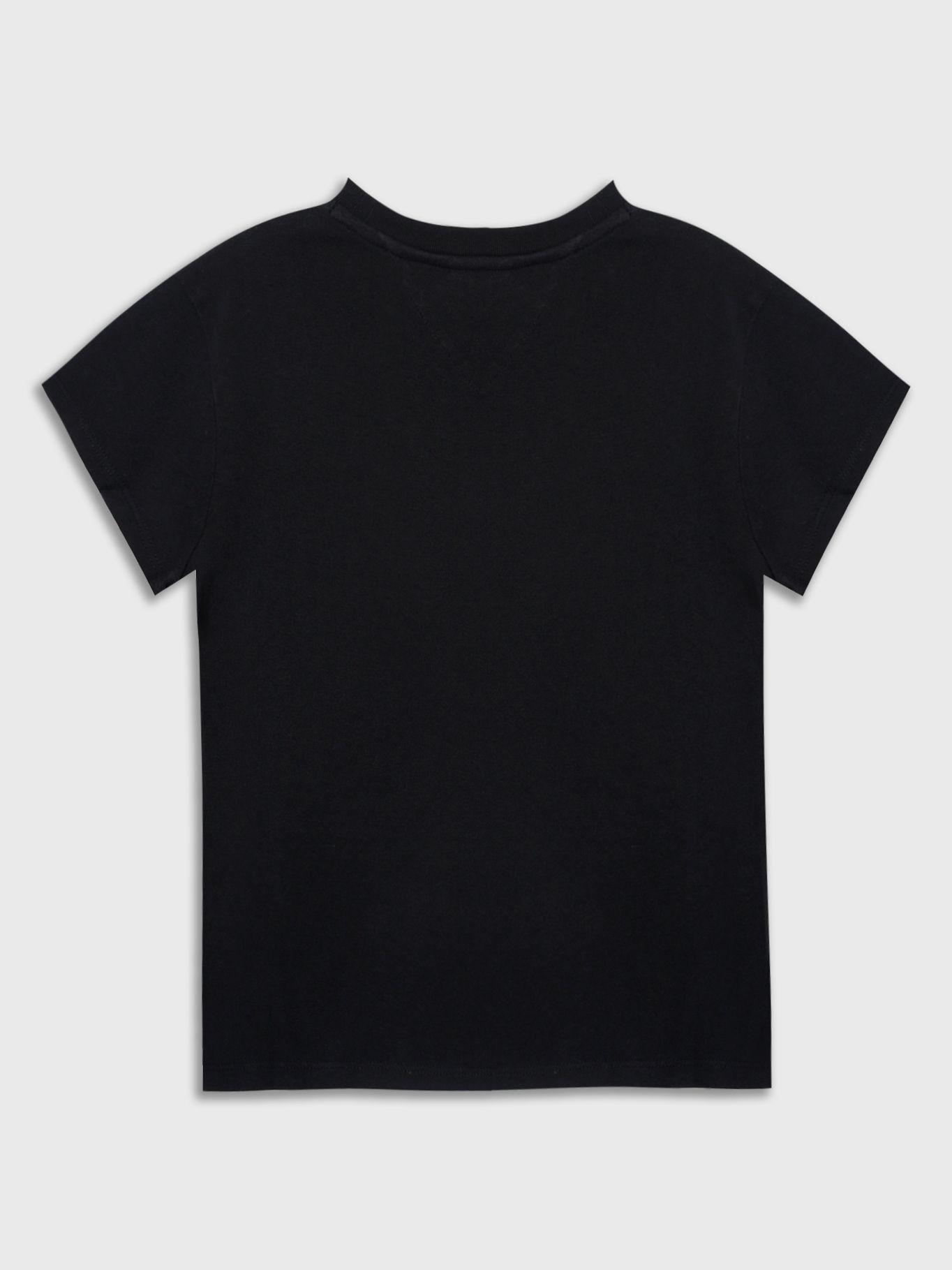Polera Floral Flag Logo Negro Tommy Jeans-1