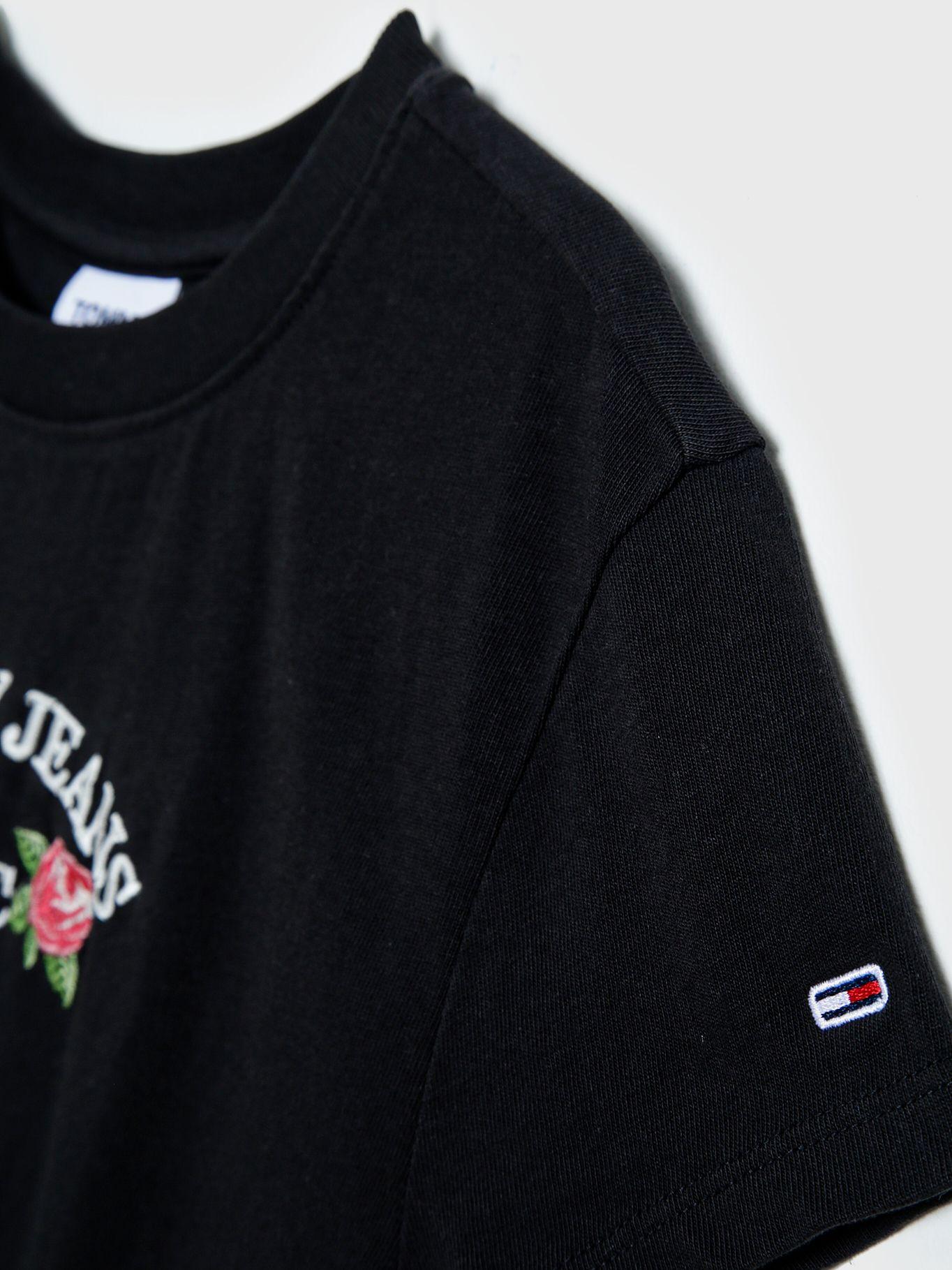Polera Floral Flag Logo Negro Tommy Jeans-2