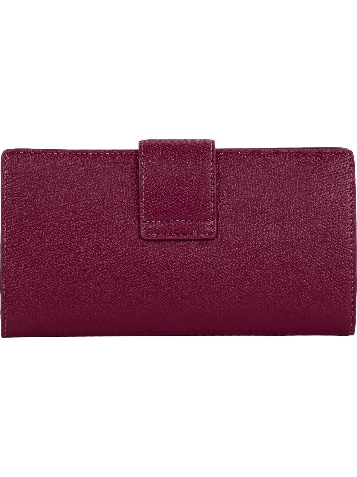Billetera Con Logo Metálico Burdeo Tommy Hilfiger-1