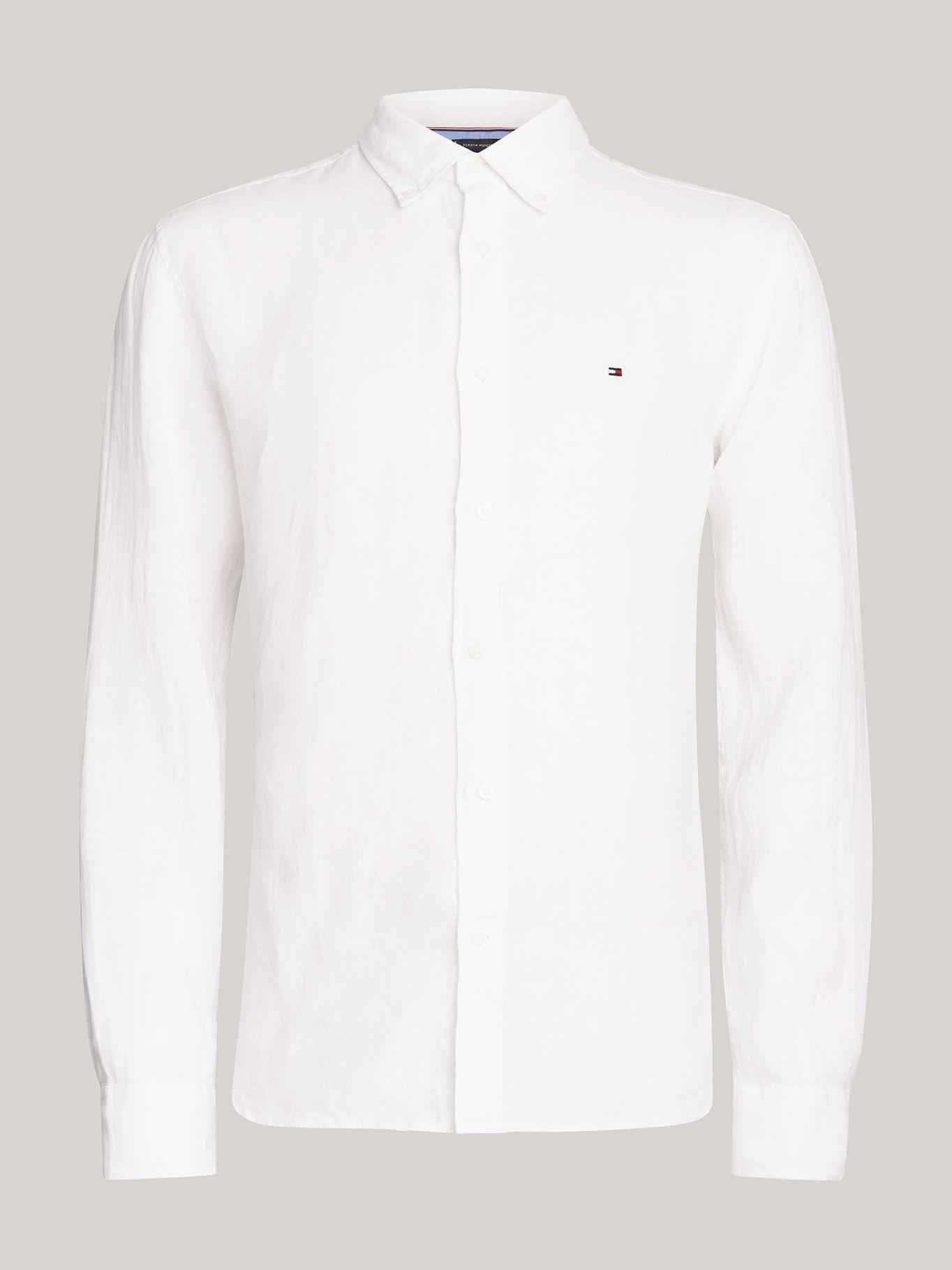 Camisa Lino Pigmentada Blanco Tommy Hilfiger-1