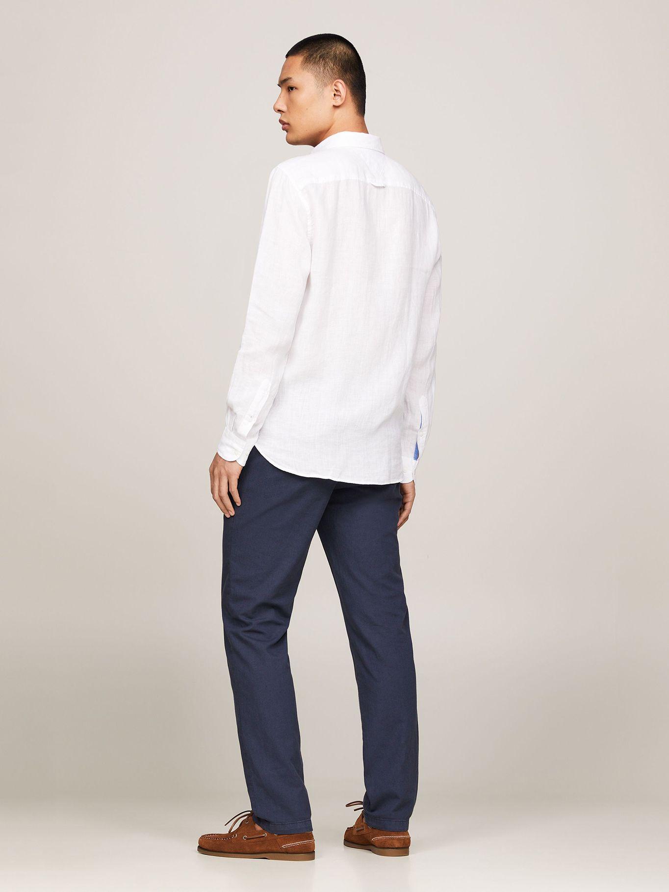 Camisa Lino Pigmentada Blanco Tommy Hilfiger-2