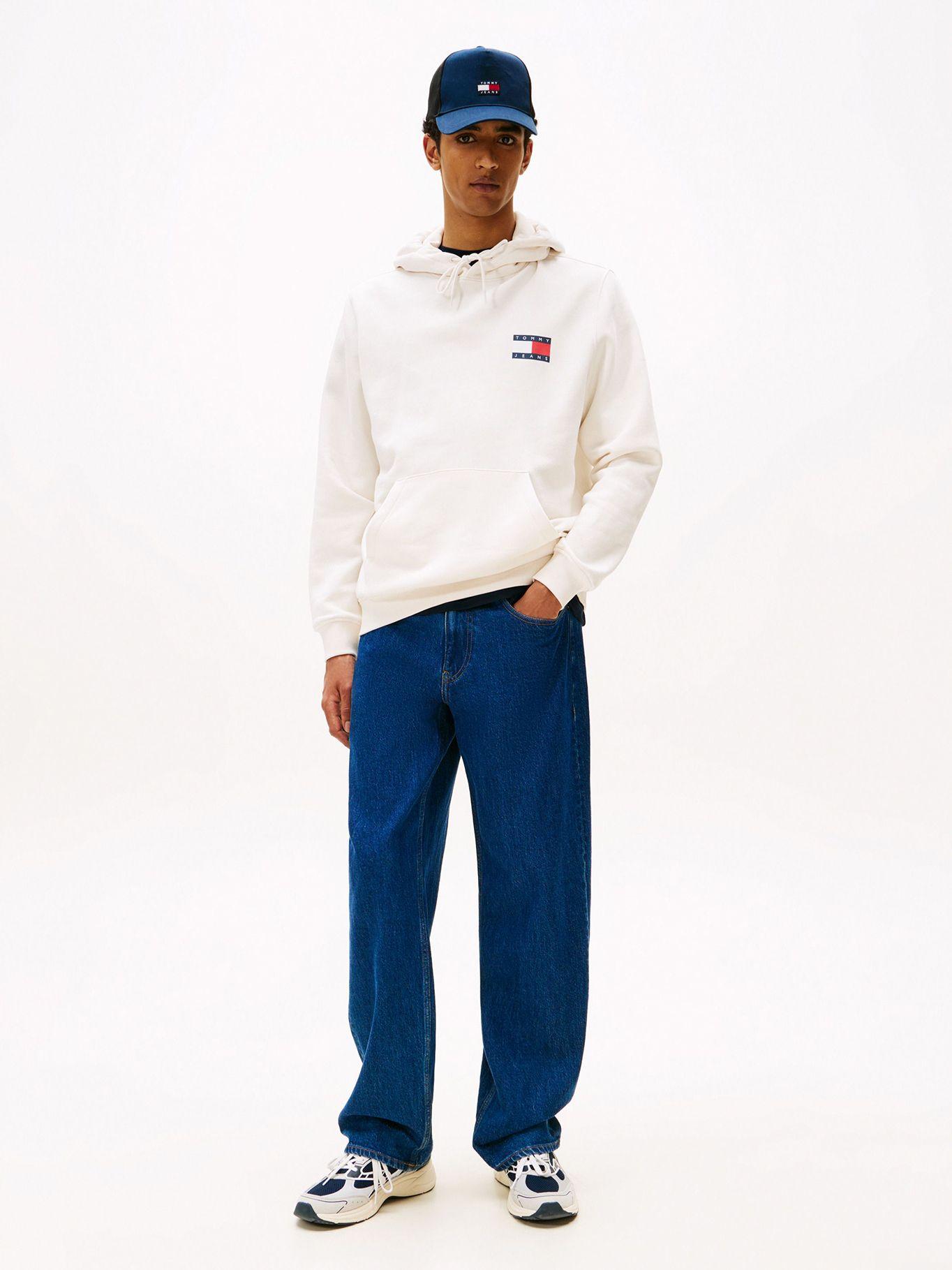 Polerón Hoodie Essential Con Logo Blanco Tommy Jeans-1