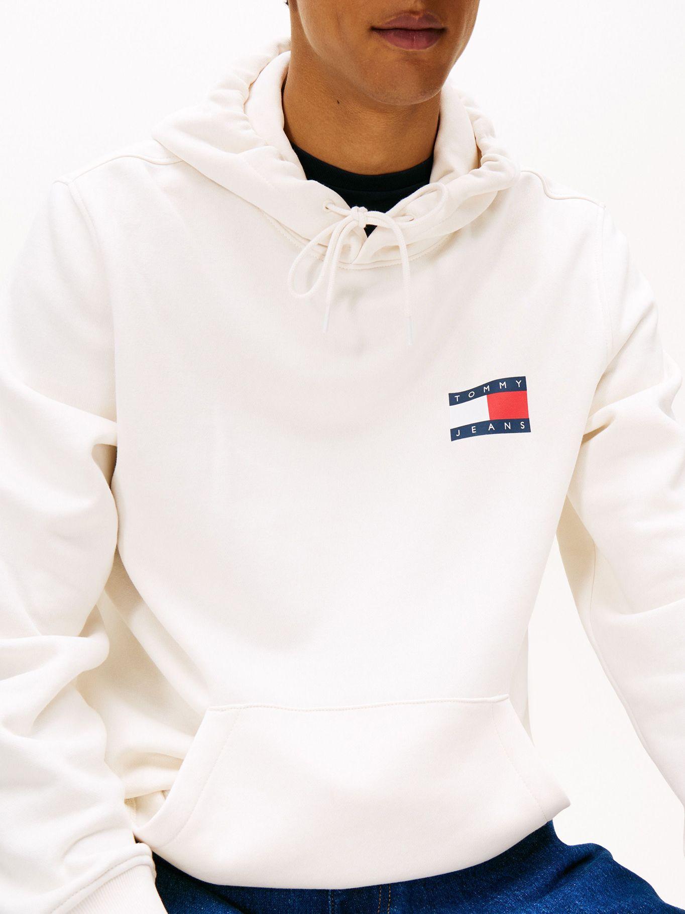 Polerón Hoodie Essential Con Logo Blanco Tommy Jeans-3