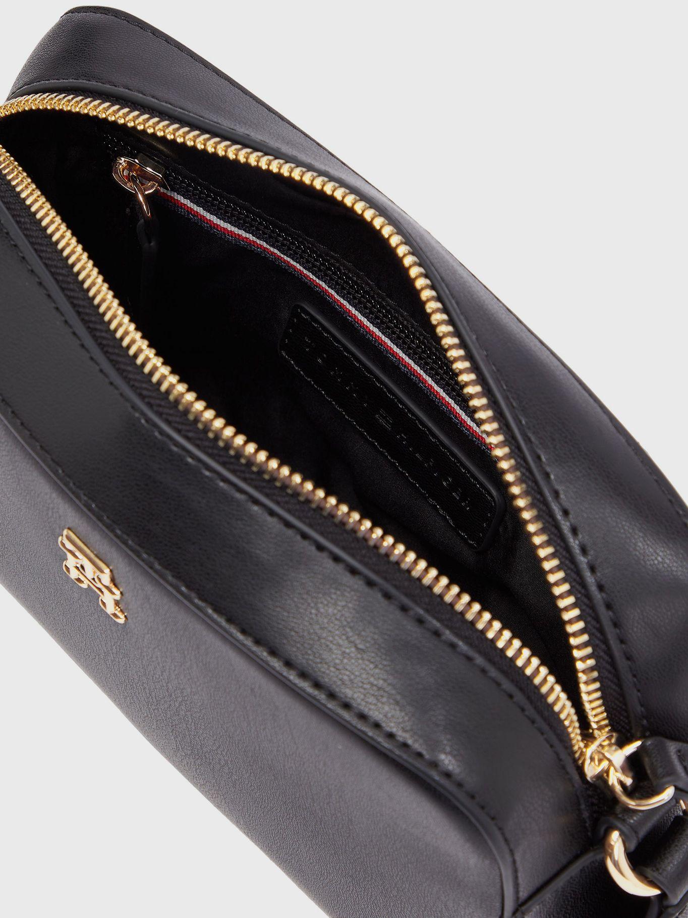 Bandolera Con Logo Metalizado Negro Tommy Hilfiger-3