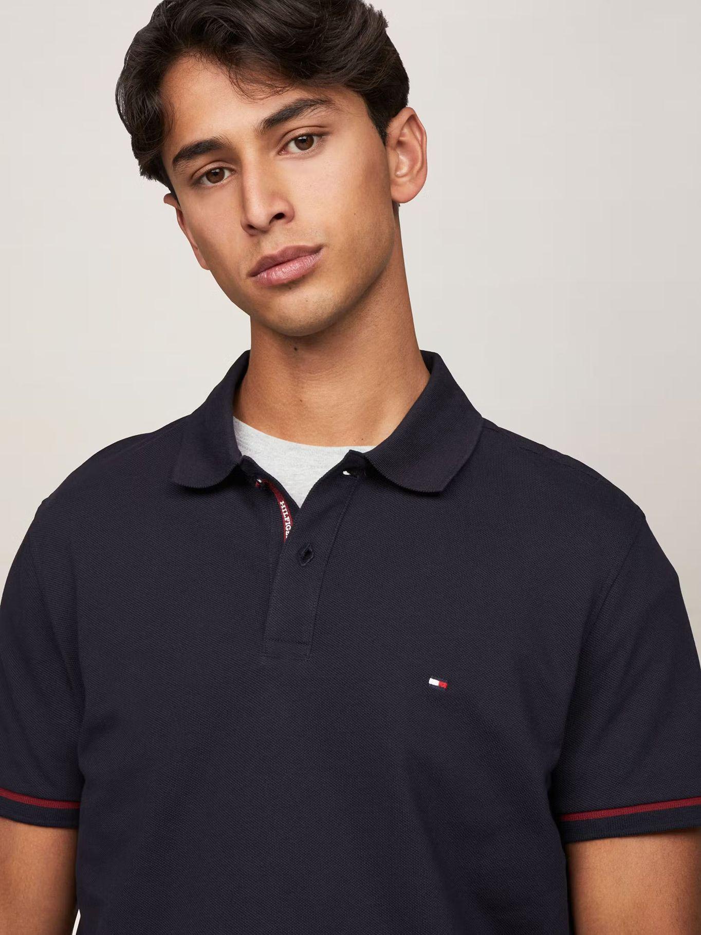 Polo Under Placket Regular-Fit Azul Tommy Hilfiger-3