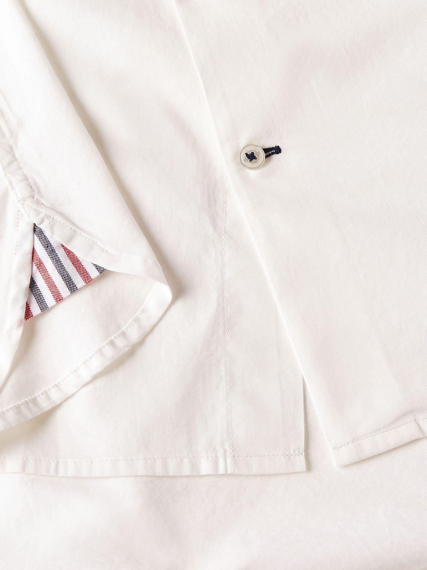 Camisa Signature Crema Tommy Hilfiger F2-4