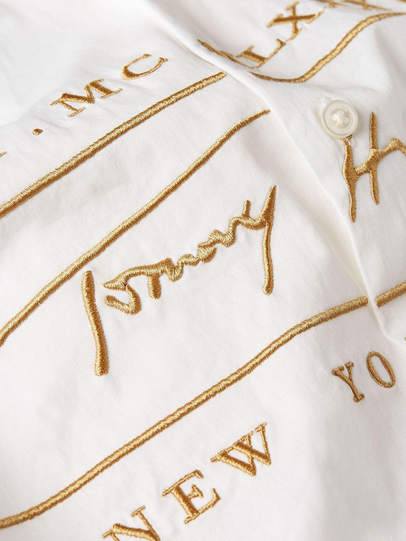 Camisa Signature Crema Tommy Hilfiger F2-3