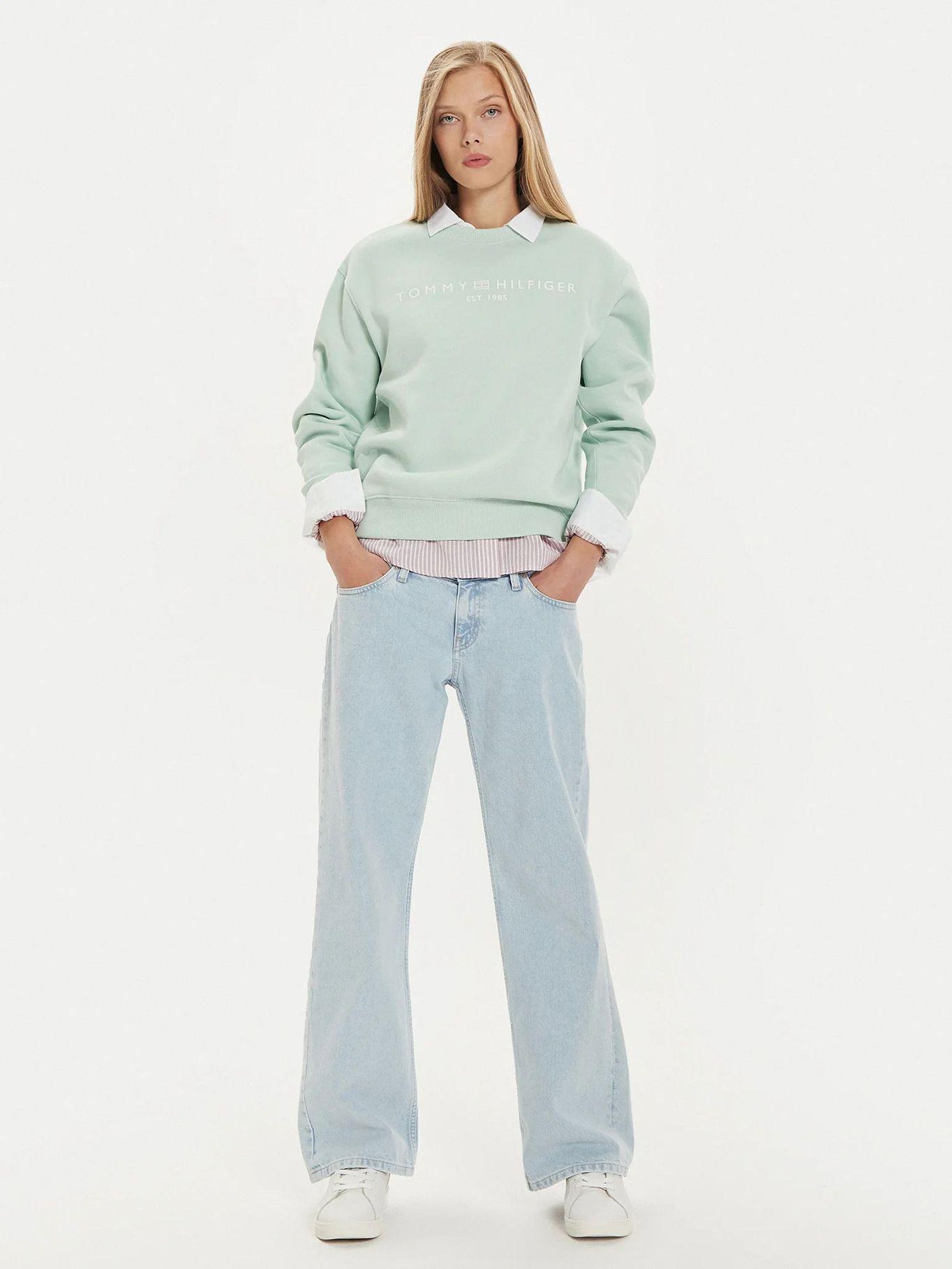 Polerón Modern Con Logo Verde Tommy Hilfiger-1