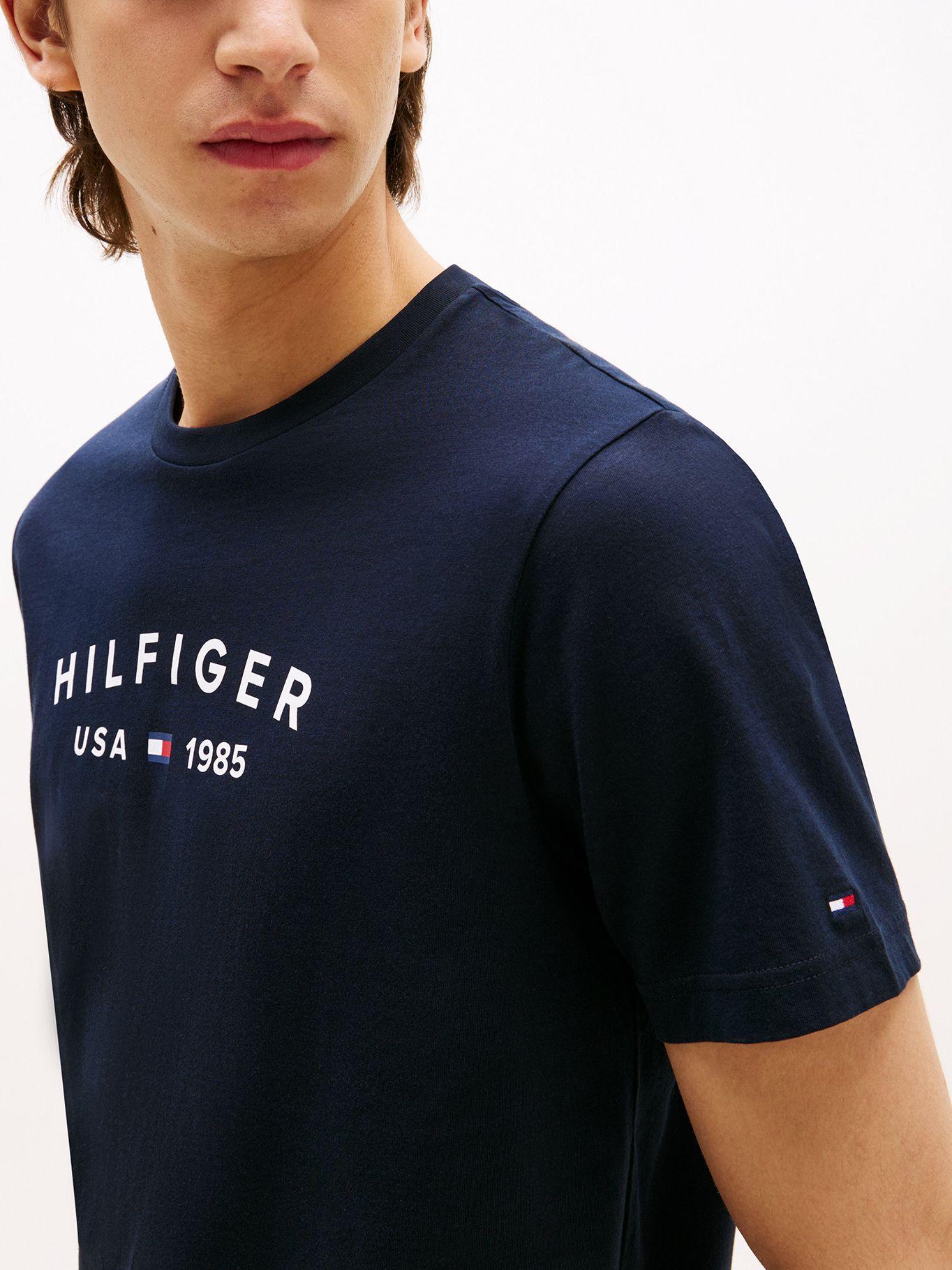 Polera Con Logo Estampado Azul DW5 Tommy Hilfiger-3
