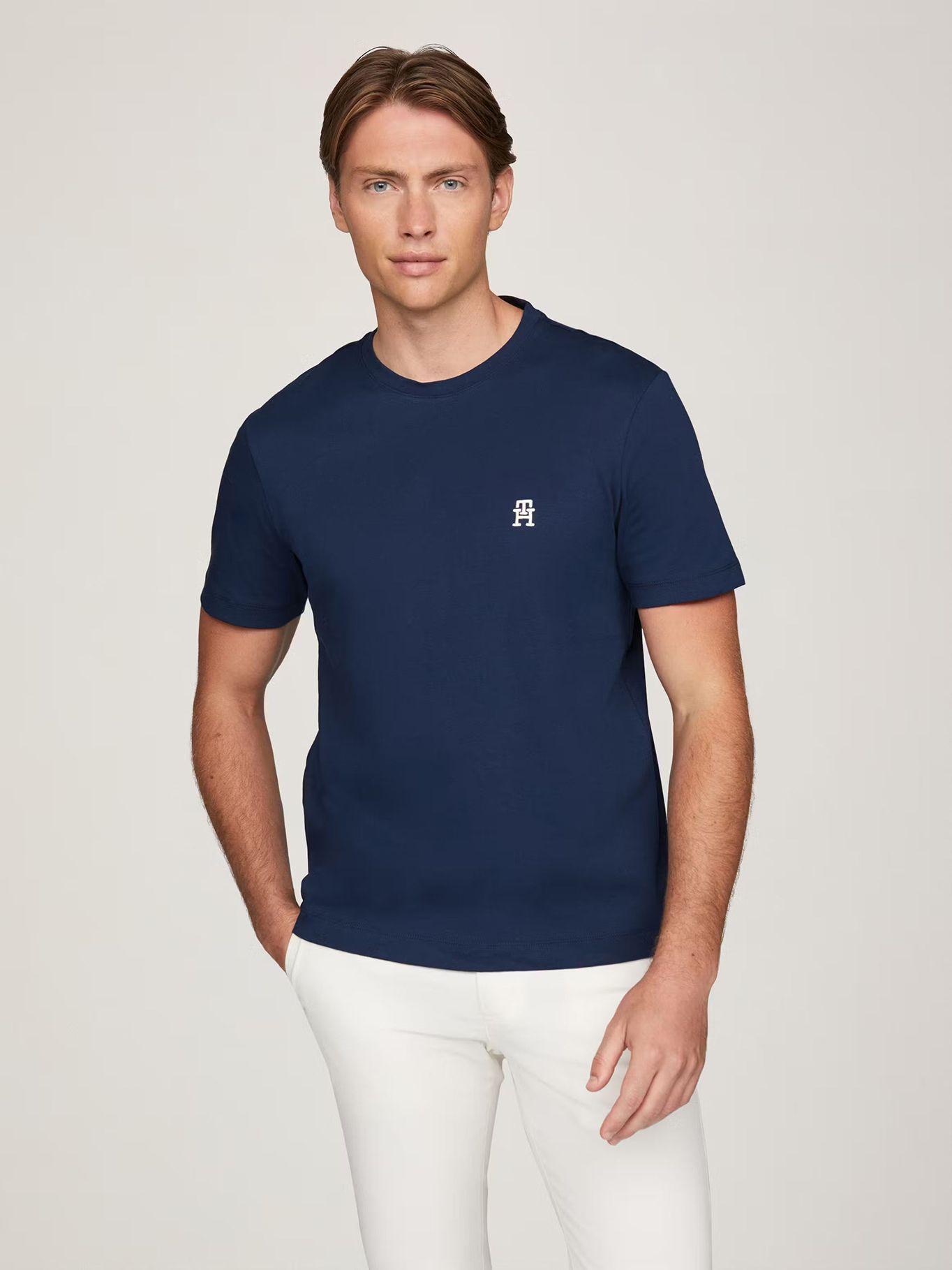 Polera Logo Monogram Azul DAF Tommy Hilfiger-0