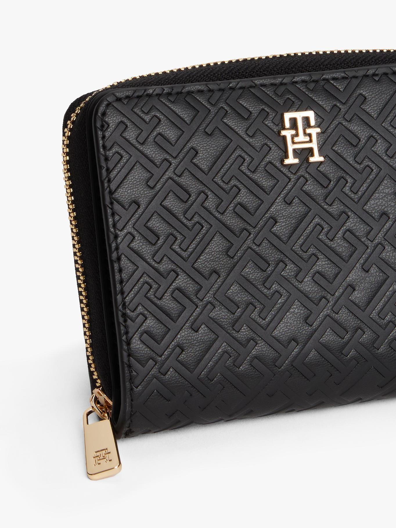 Billetera Con Cierre Monogram Negro Tommy Hilfiger-3