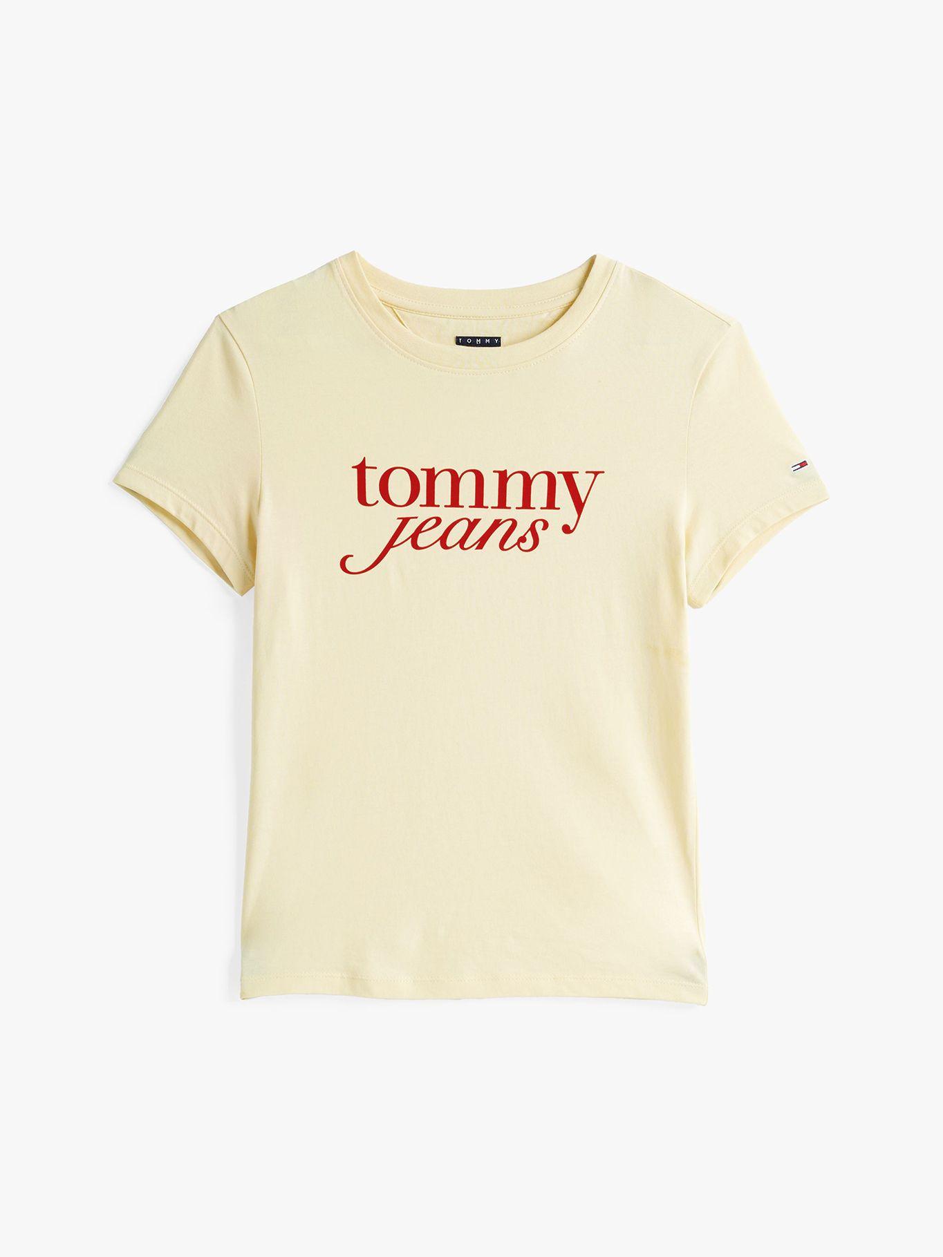 Polera Essential Logo Slim Fit Amarillo Tommy Jeans-4