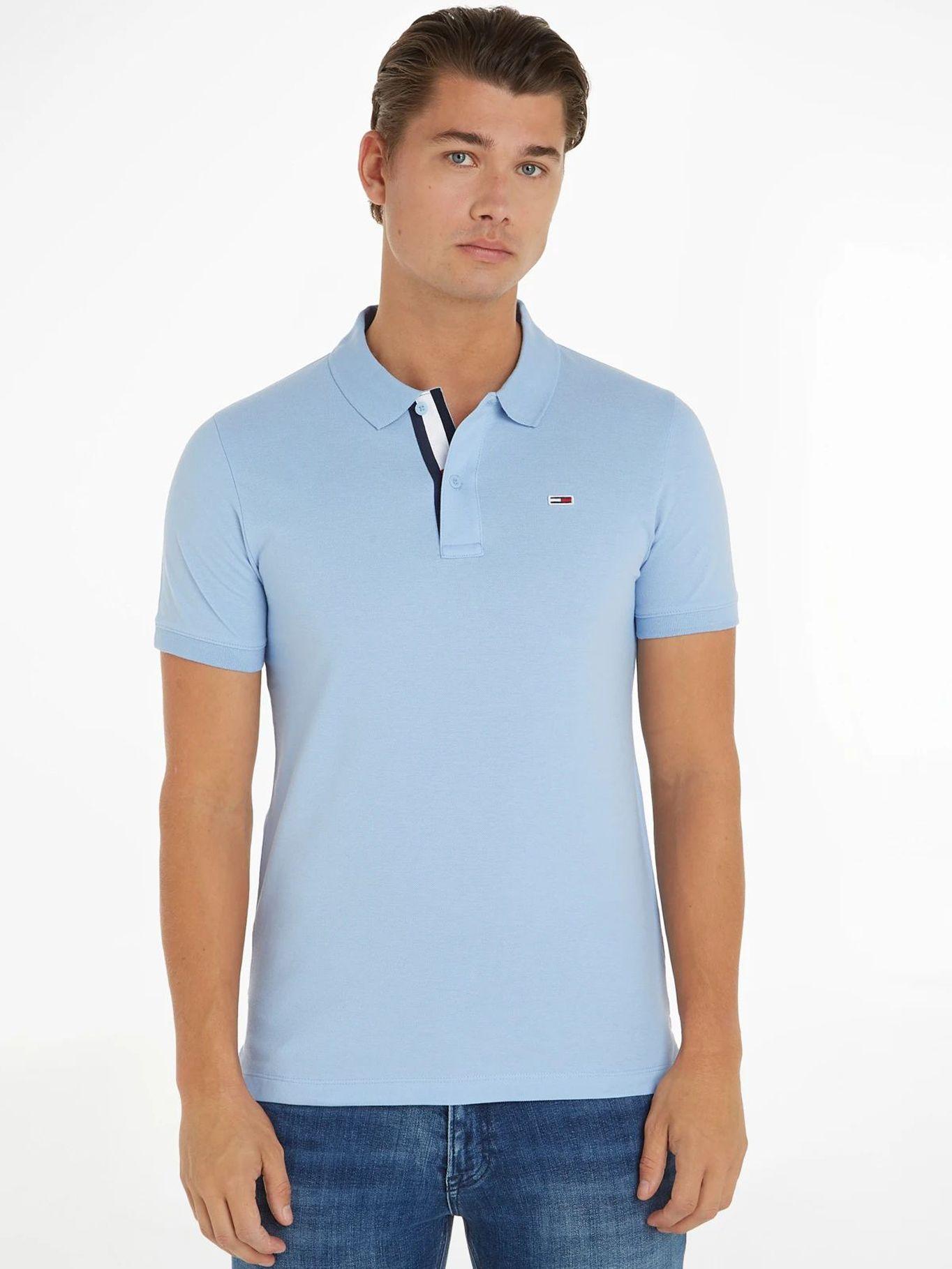 Polo Placket Slim Fit  Celeste Tommy Jeans-0