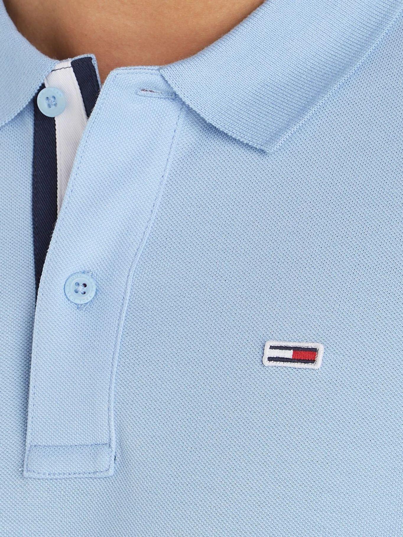 Polo Placket Slim Fit  Celeste Tommy Jeans-2