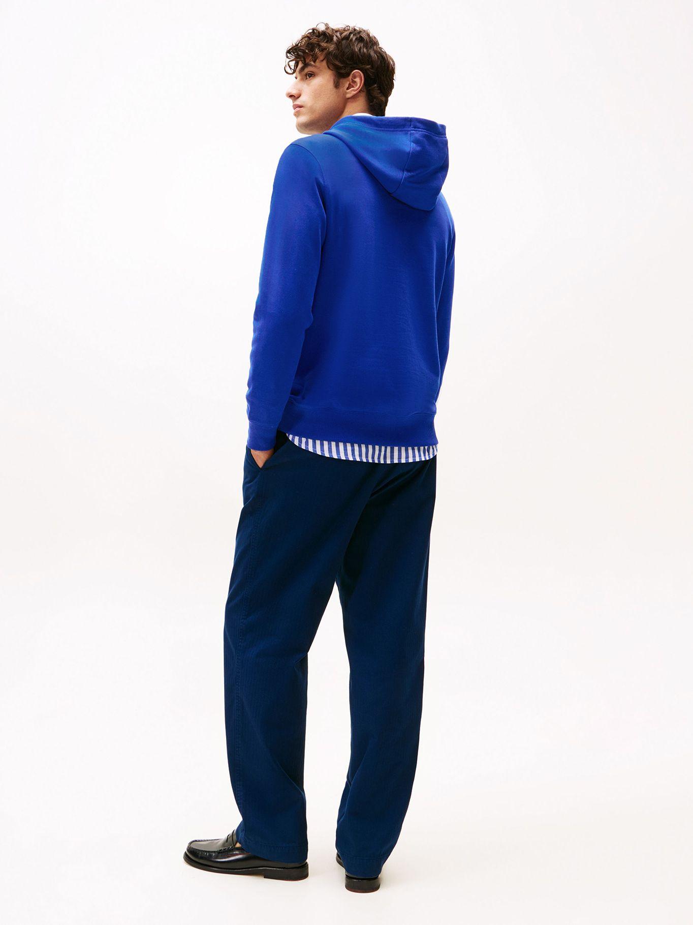 Polerón Hoodie Logo Bordado D03 Azul Tommy Hilfiger-2