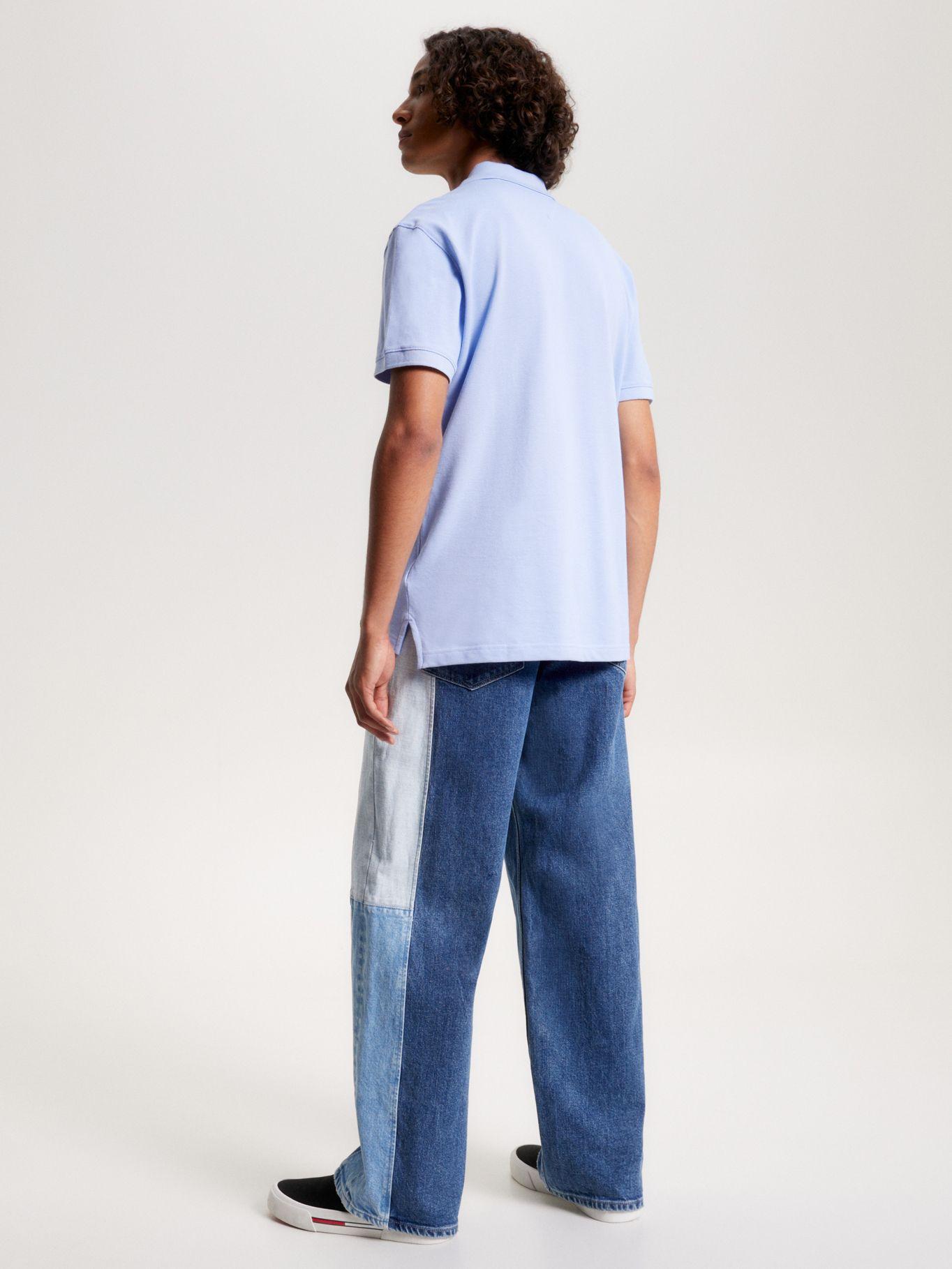 Polo Classic Con Parche Celeste Tommy Jeans-2