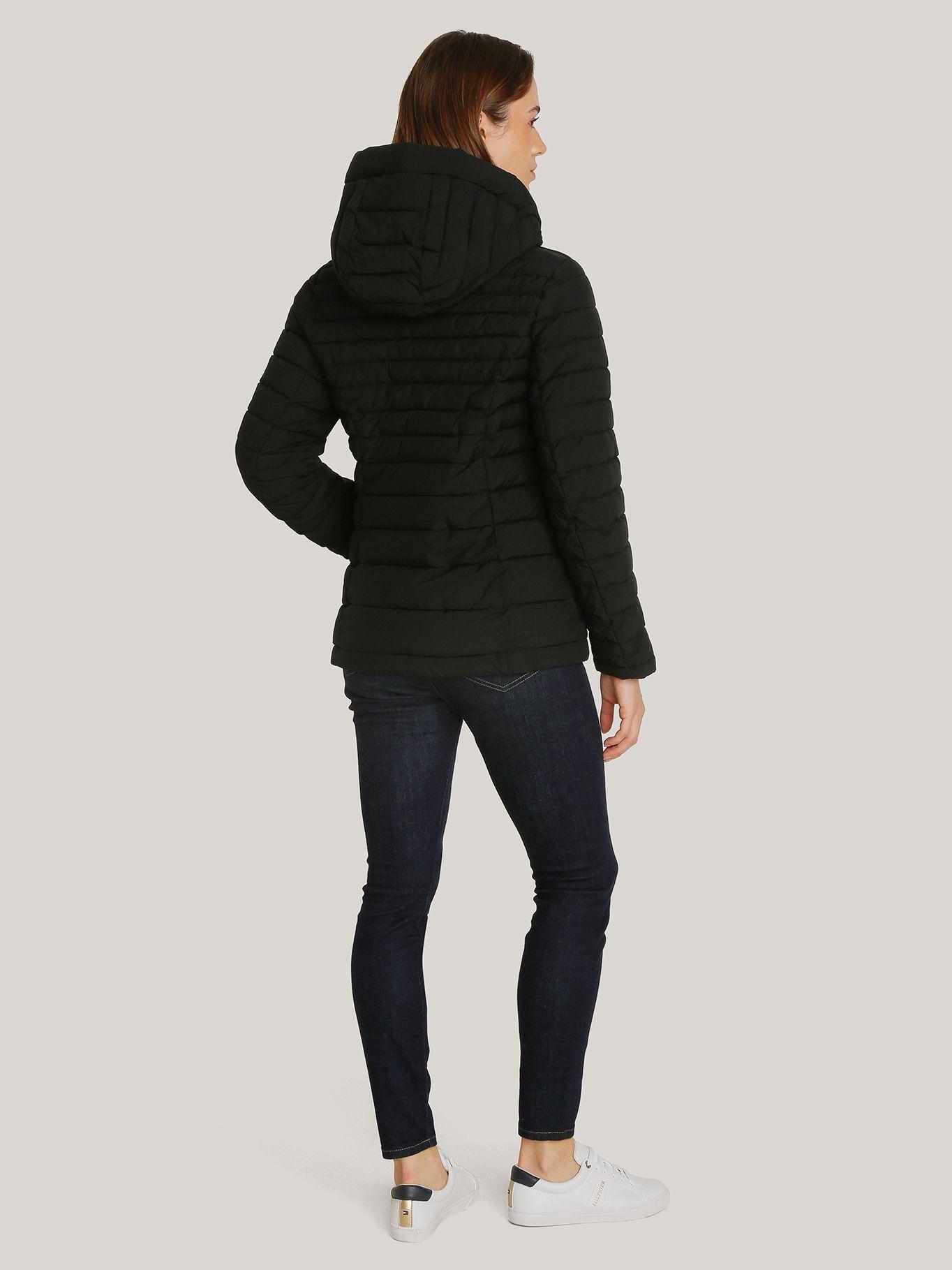 Parka Acolchada Ligera Con Gorro Negro Tommy Hilfiger-2