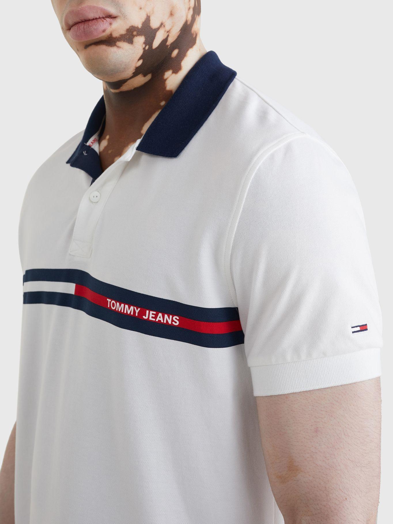 Polo Regalular Fit Flag Blanco Tommy Jeans JN2-2