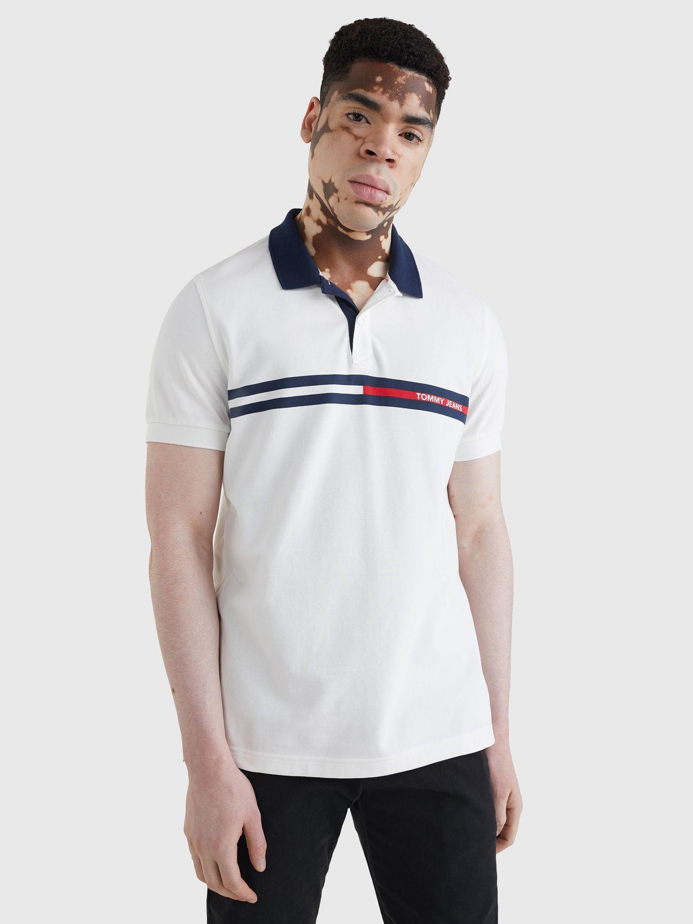 Polo Regalular Fit Flag Blanco Tommy Jeans JN2-0