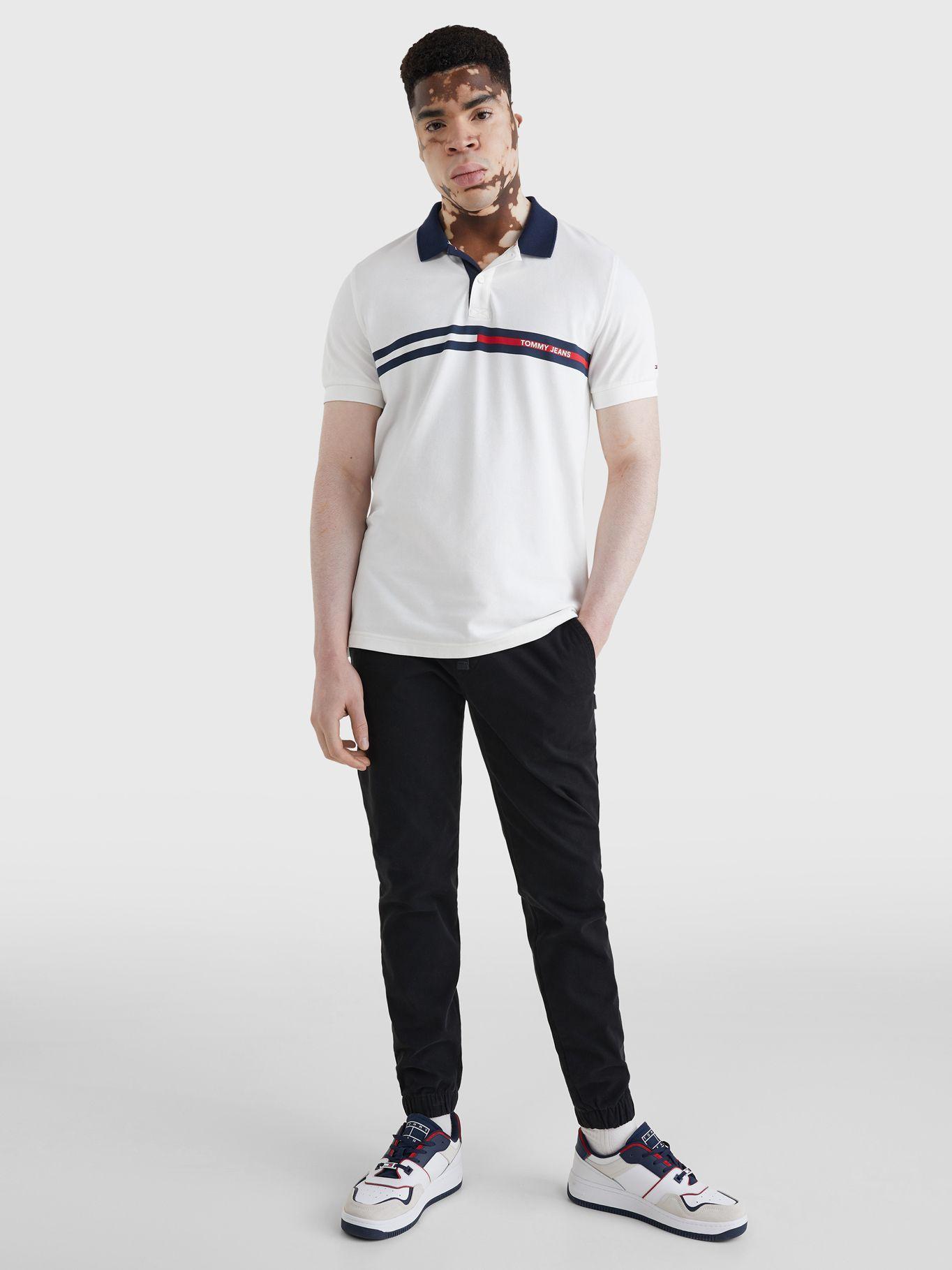 Polo Regalular Fit Flag Blanco Tommy Jeans JN2-3