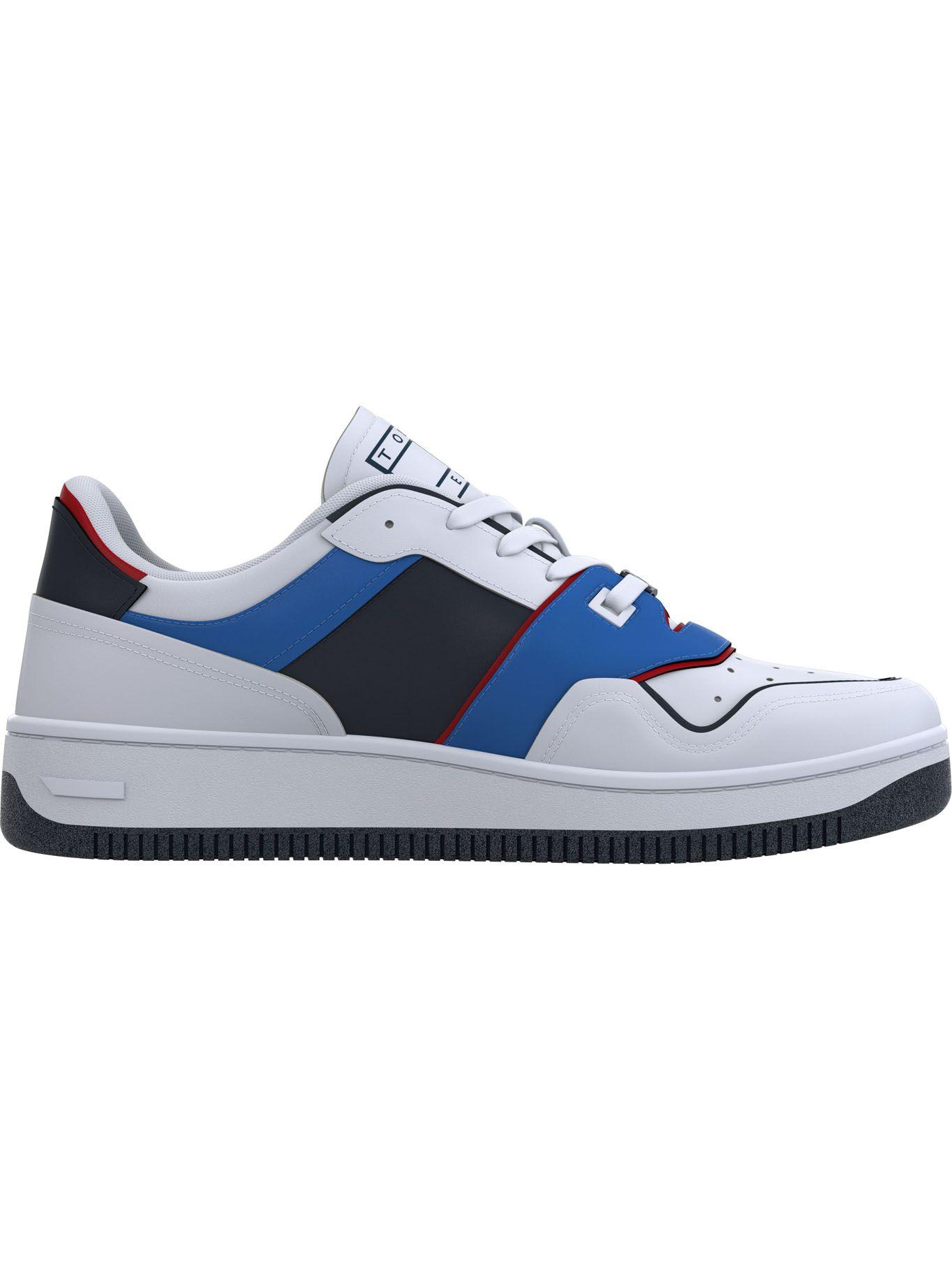 Zapatillas Basket De Cuero Blanco Tommy jeans-1