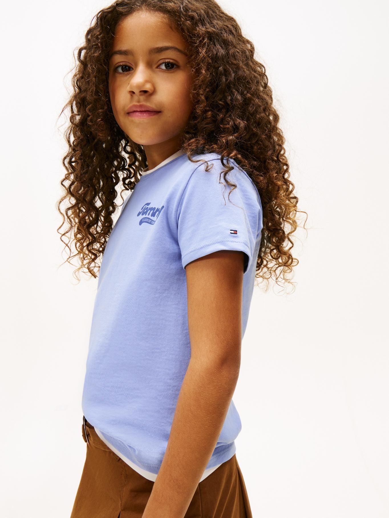 Polera Varsity Con Logo Celeste Tommy Hilfiger-3