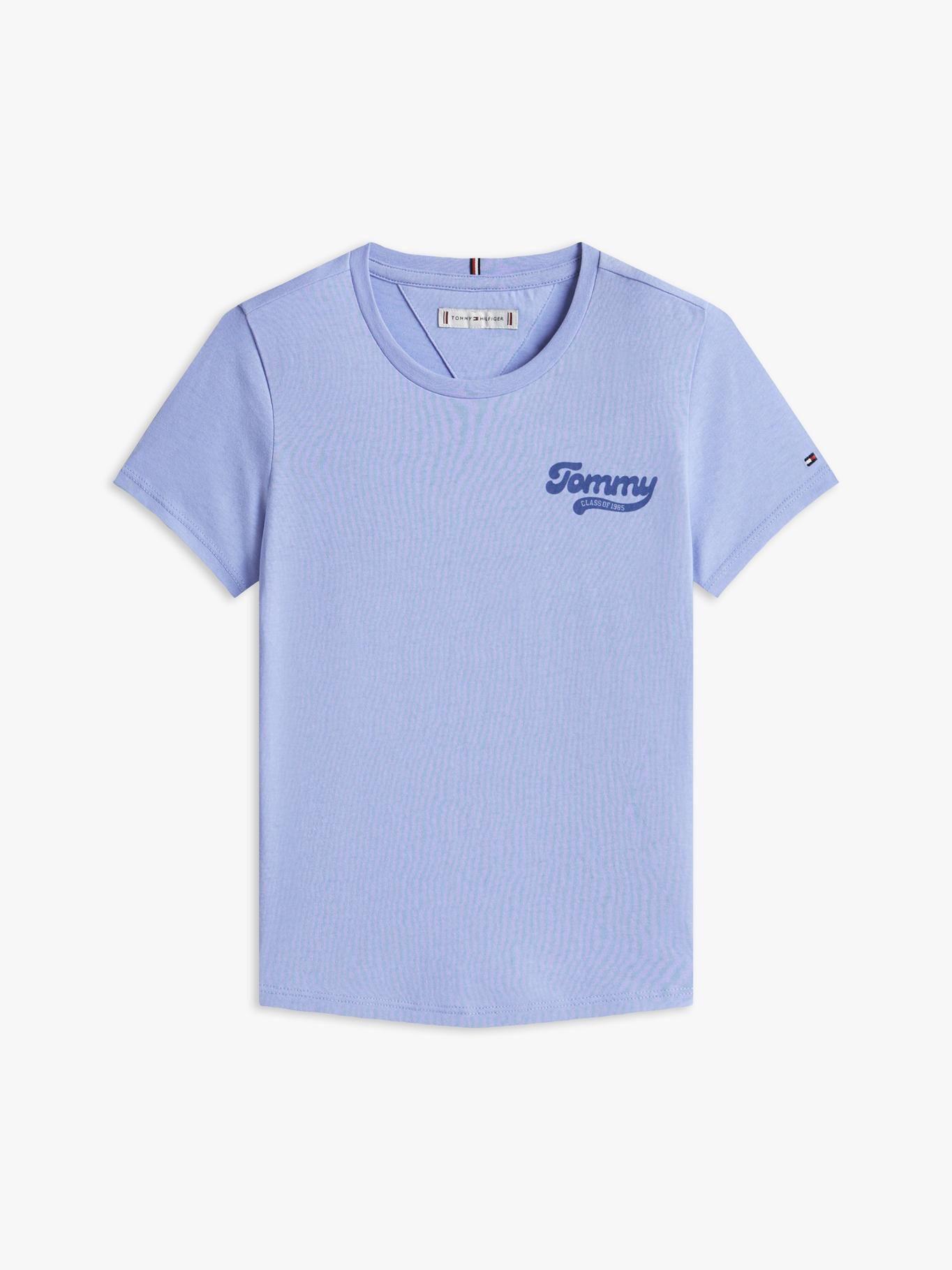 Polera Varsity Con Logo Celeste Tommy Hilfiger-4