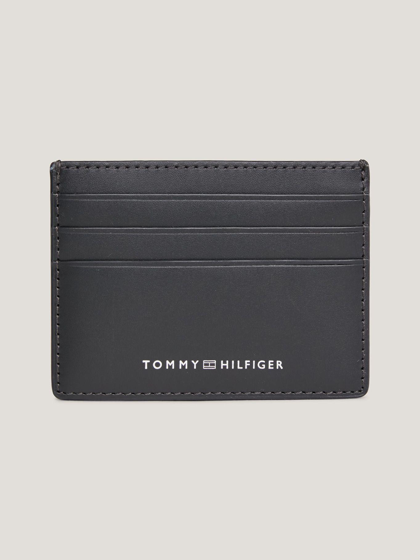 Tarjetero De Cuero Con Logo Negro Tommy Hilfiger-0