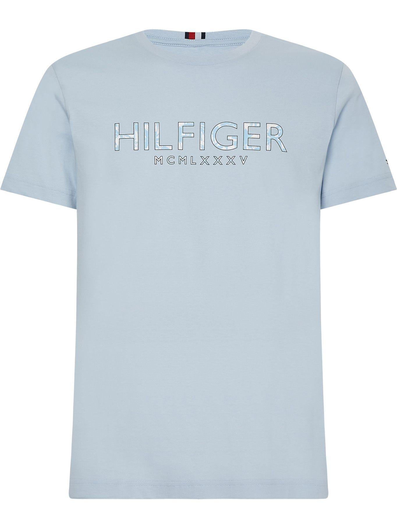 Polera Palmeras Print Celeste Tommy Hilfiger M2-0