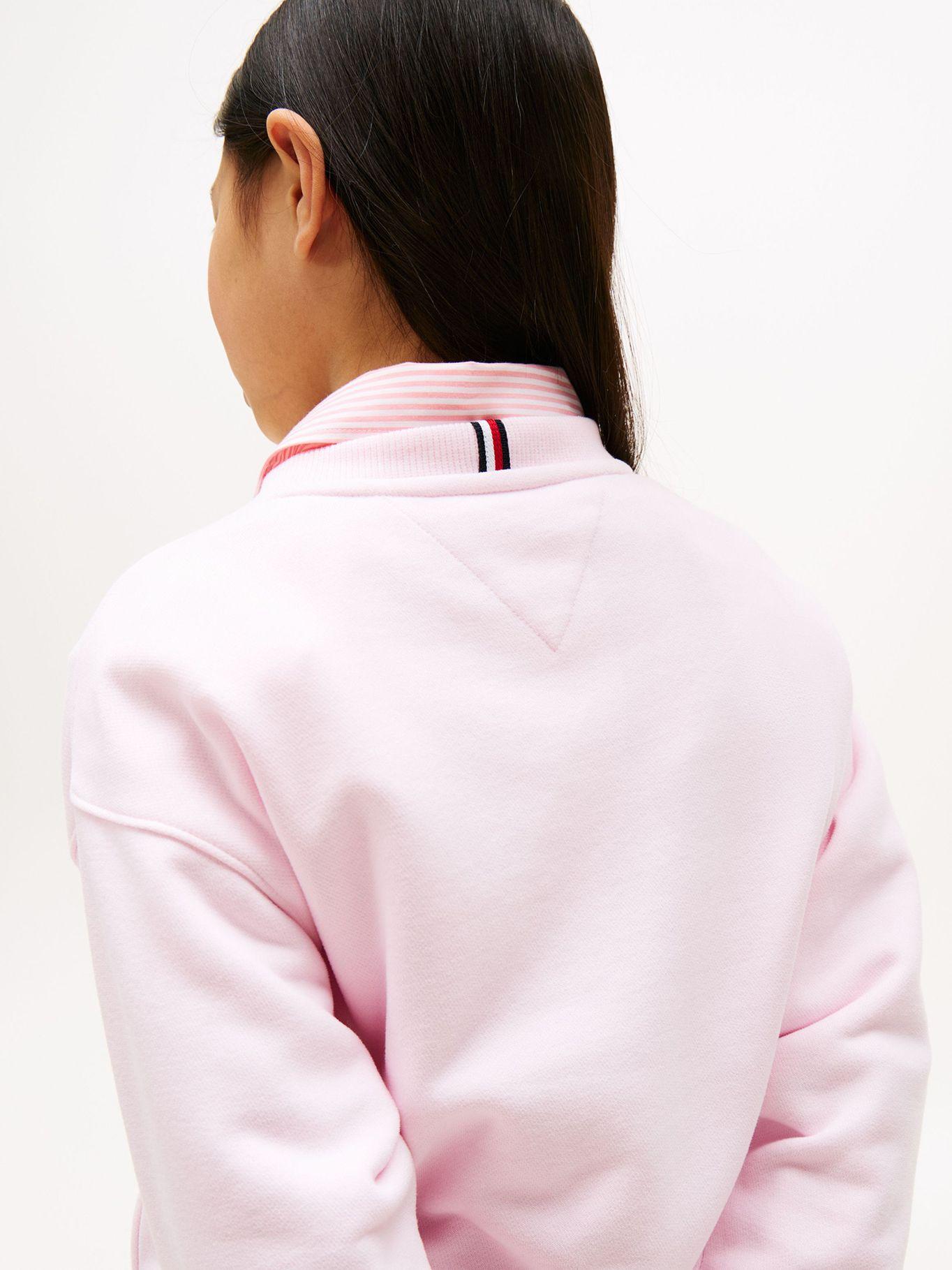 Polerón Corporate Logo Rosado Tommy Hilfiger-4