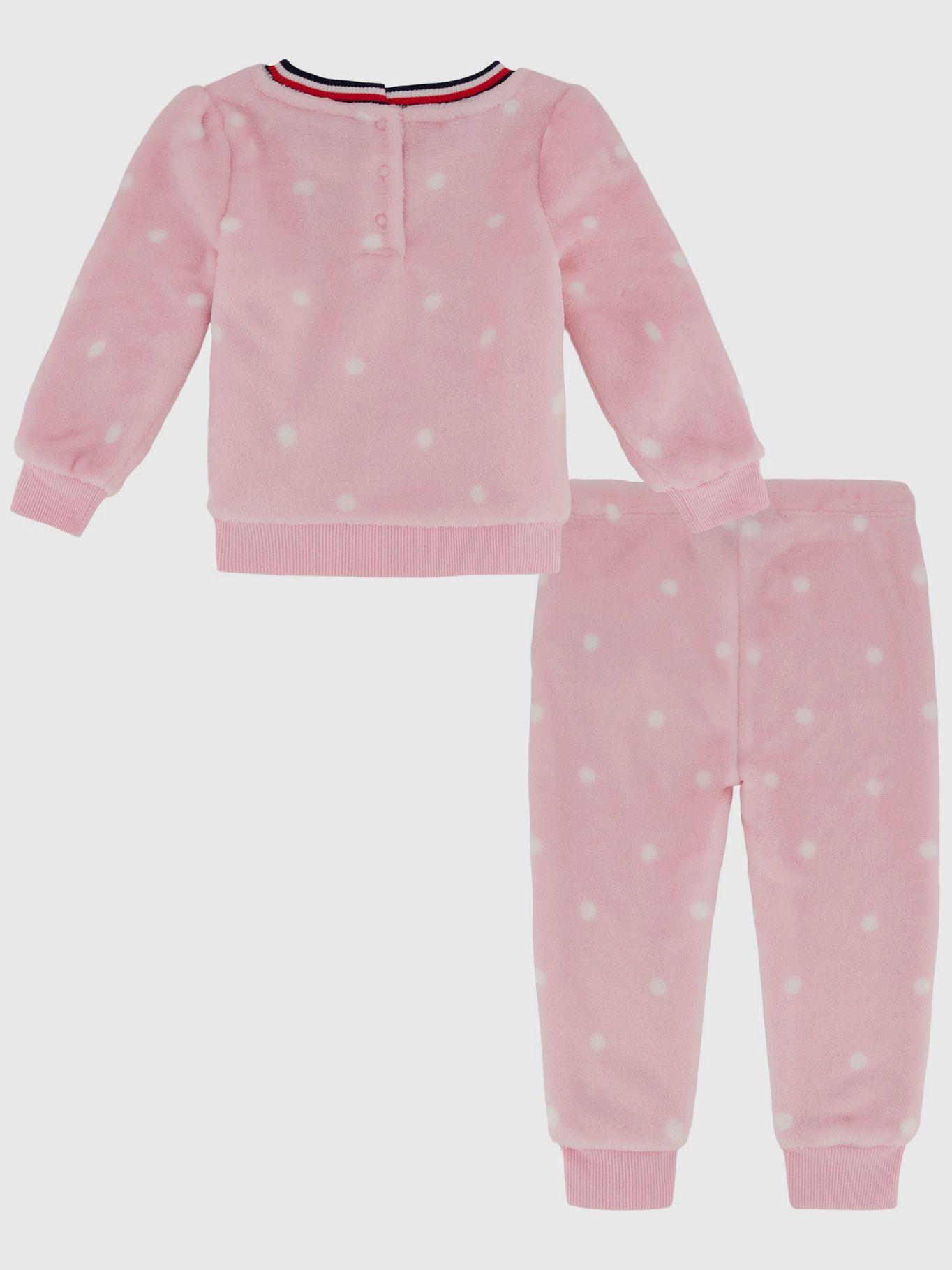 Set De Polerón Y Joggers Con Logo Rosado Tommy Hilfiger-1