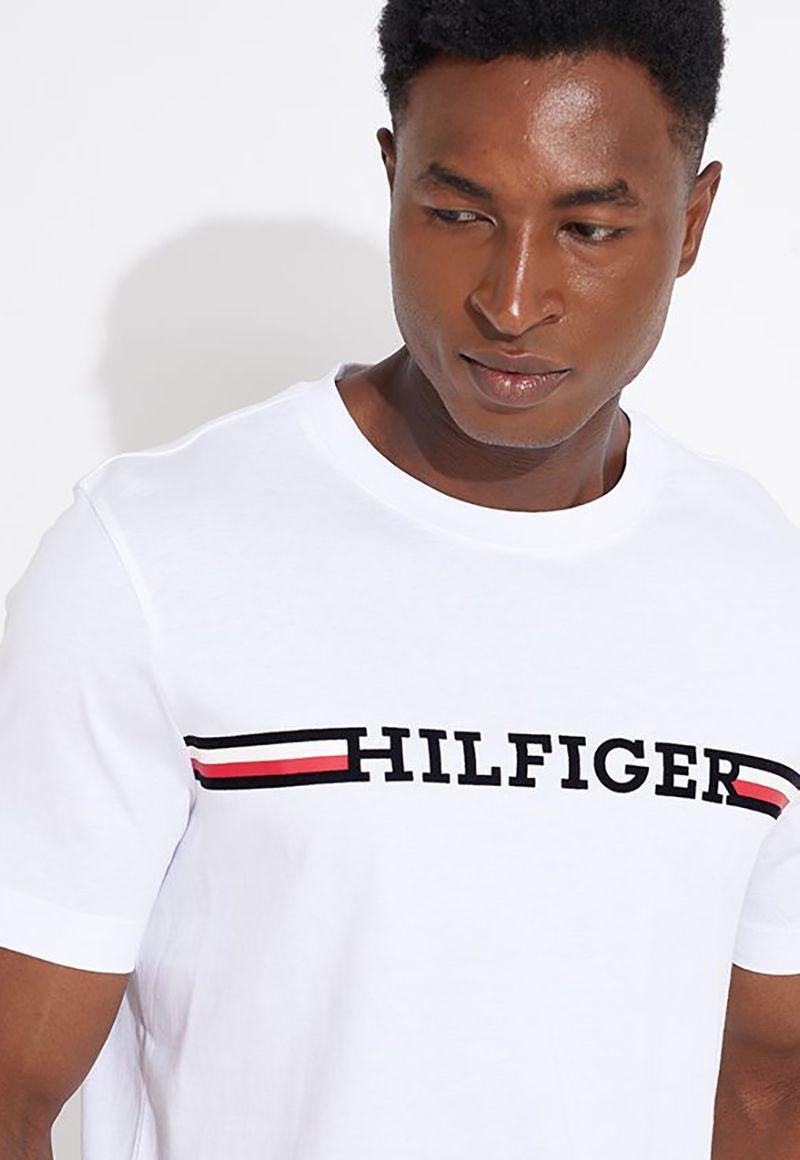 Polera Monotype Graphic Blanco Tommy Hilfiger-3