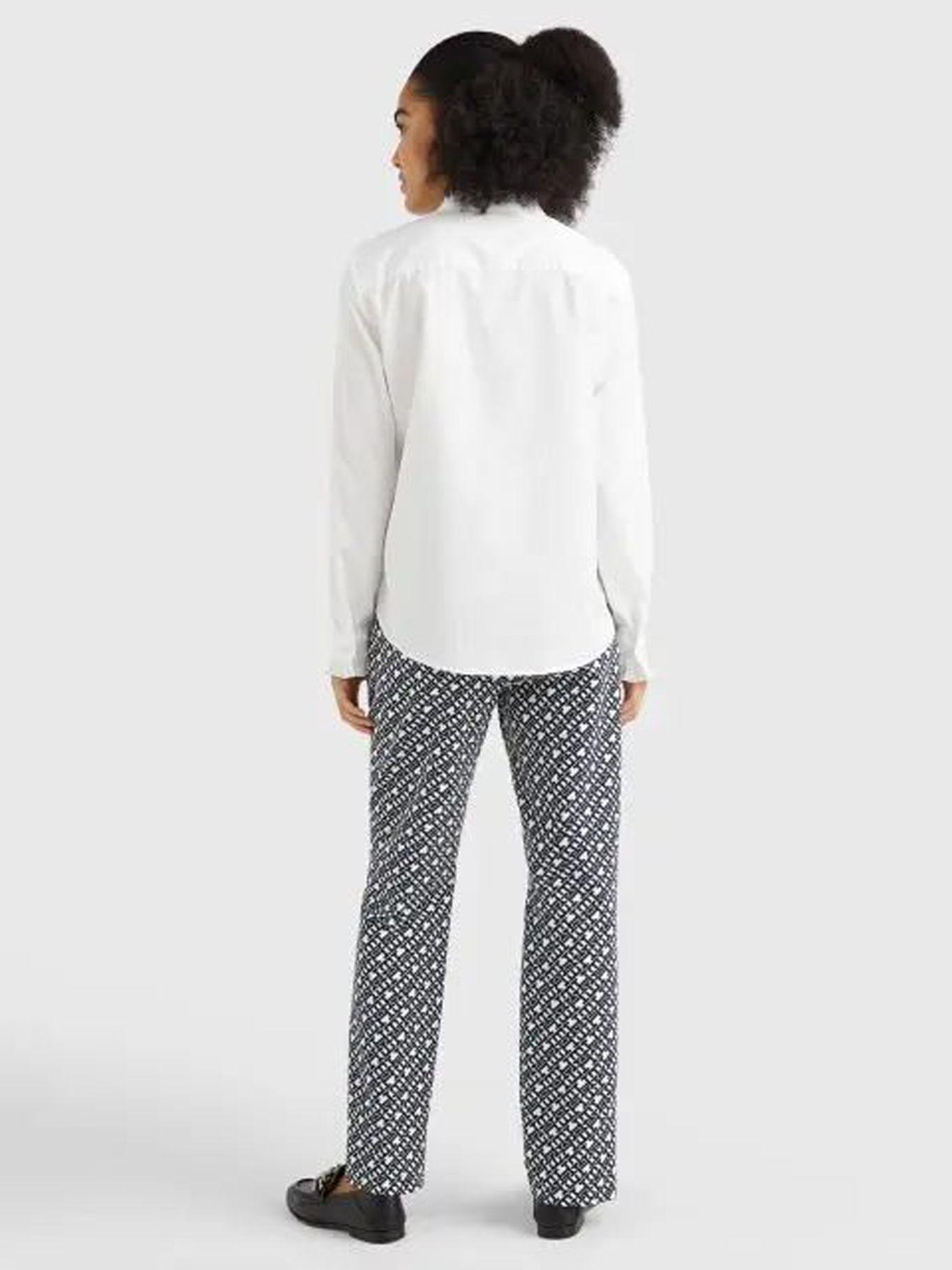 Camisa Cuello Mao Con Vuelos Blanco Tommy Hilfiger-2