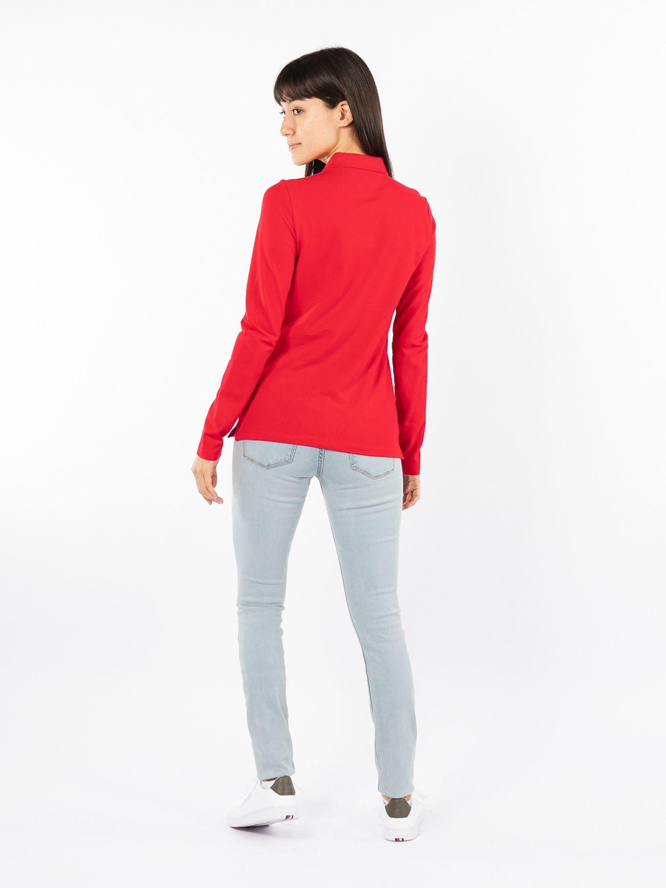 Polo Essential Logo Rojo Tommy Hilfiger-1