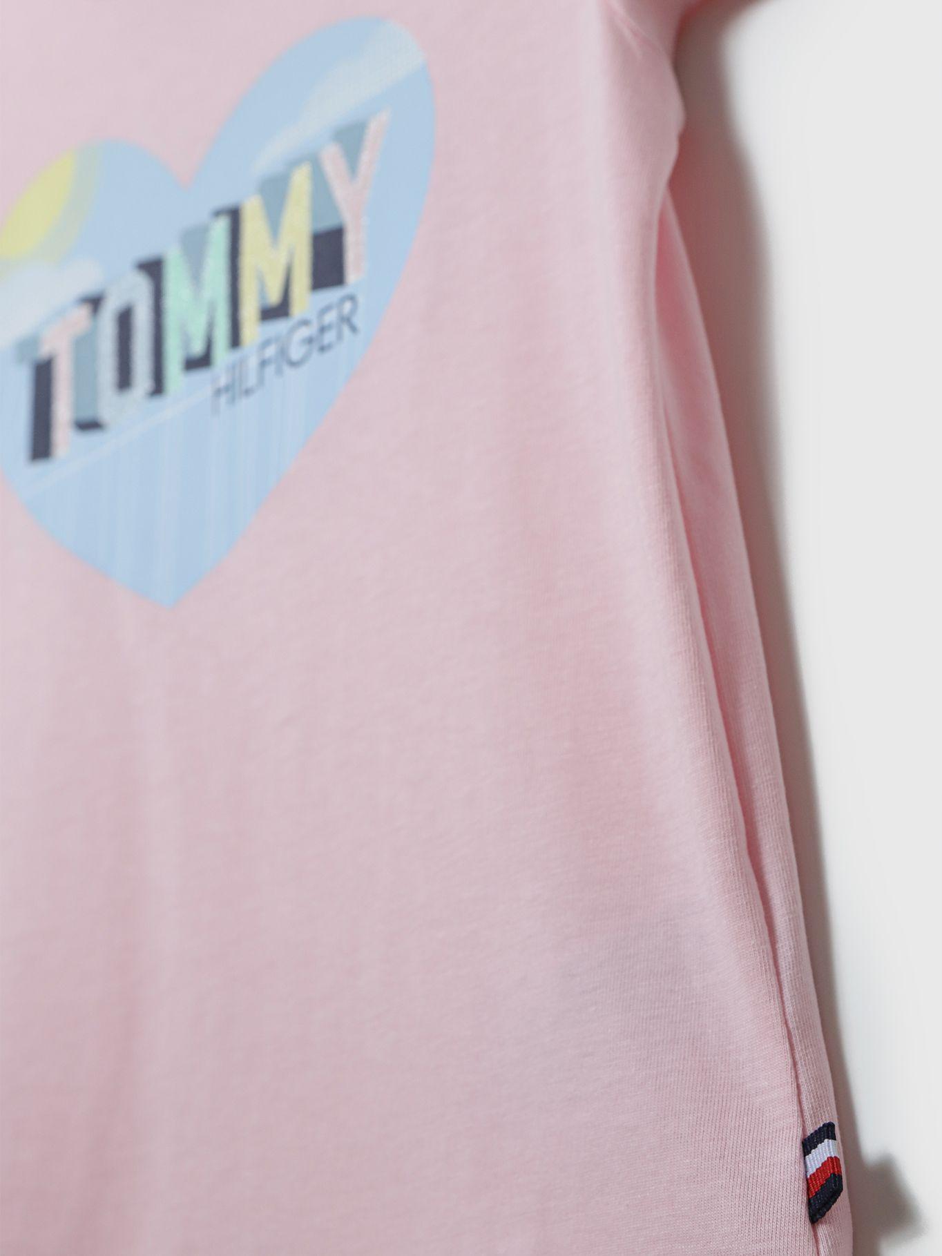 Polera Con Logo Heart Rosado Tommy Hilfiger-3