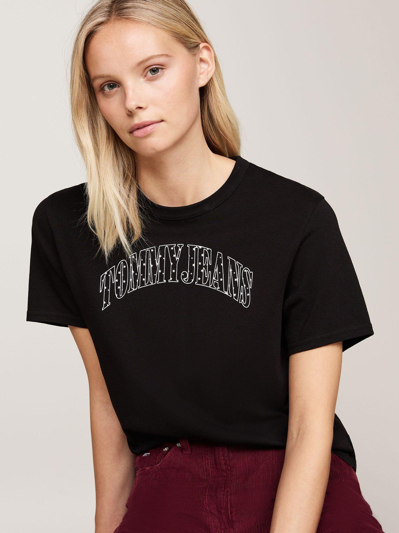 Polera Stardust Varsity Logo Negro Tommy Hilfiger-3
