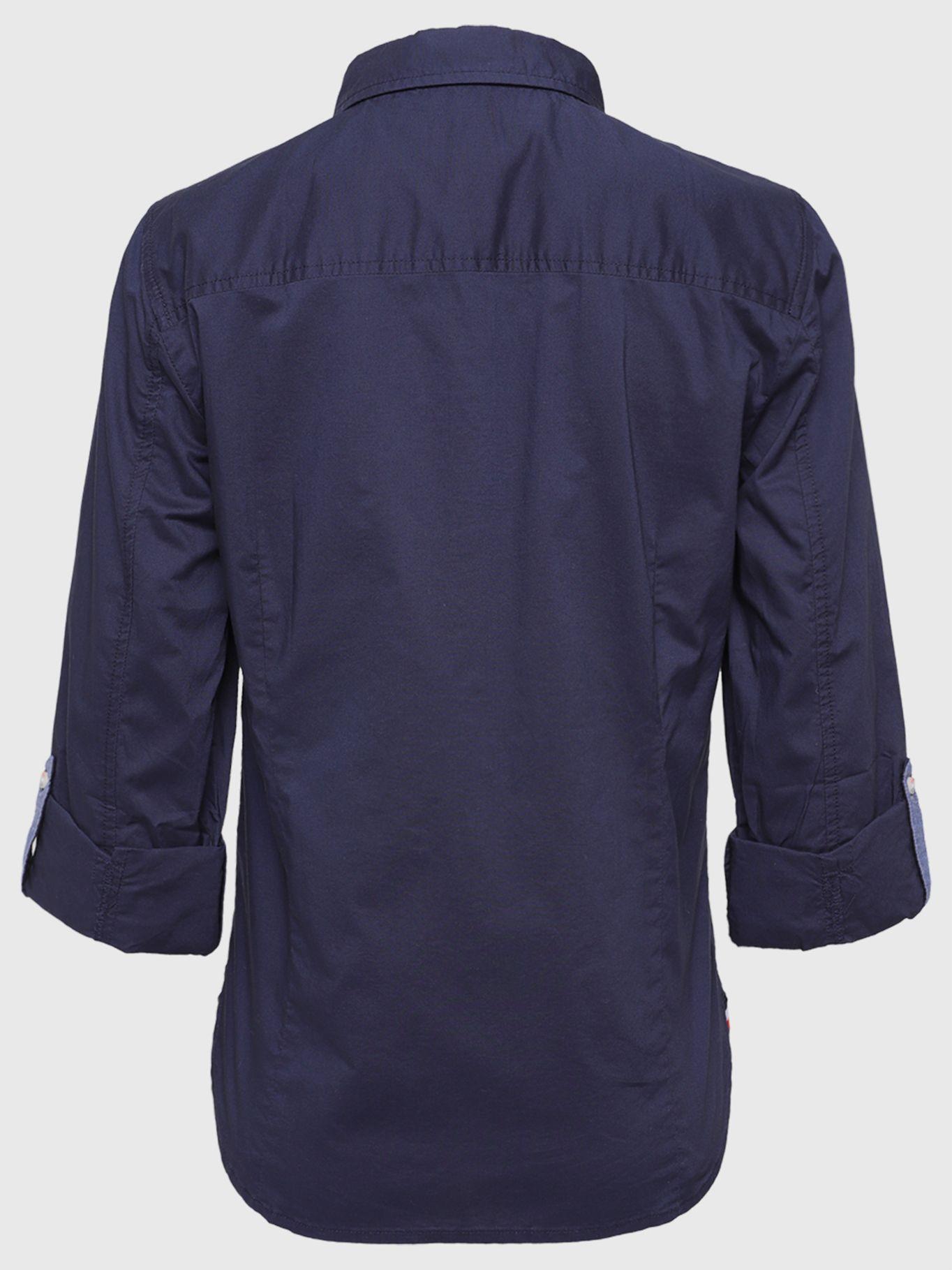 Camisa Regular Fit Classic Azul Tommy Hilfiger-1