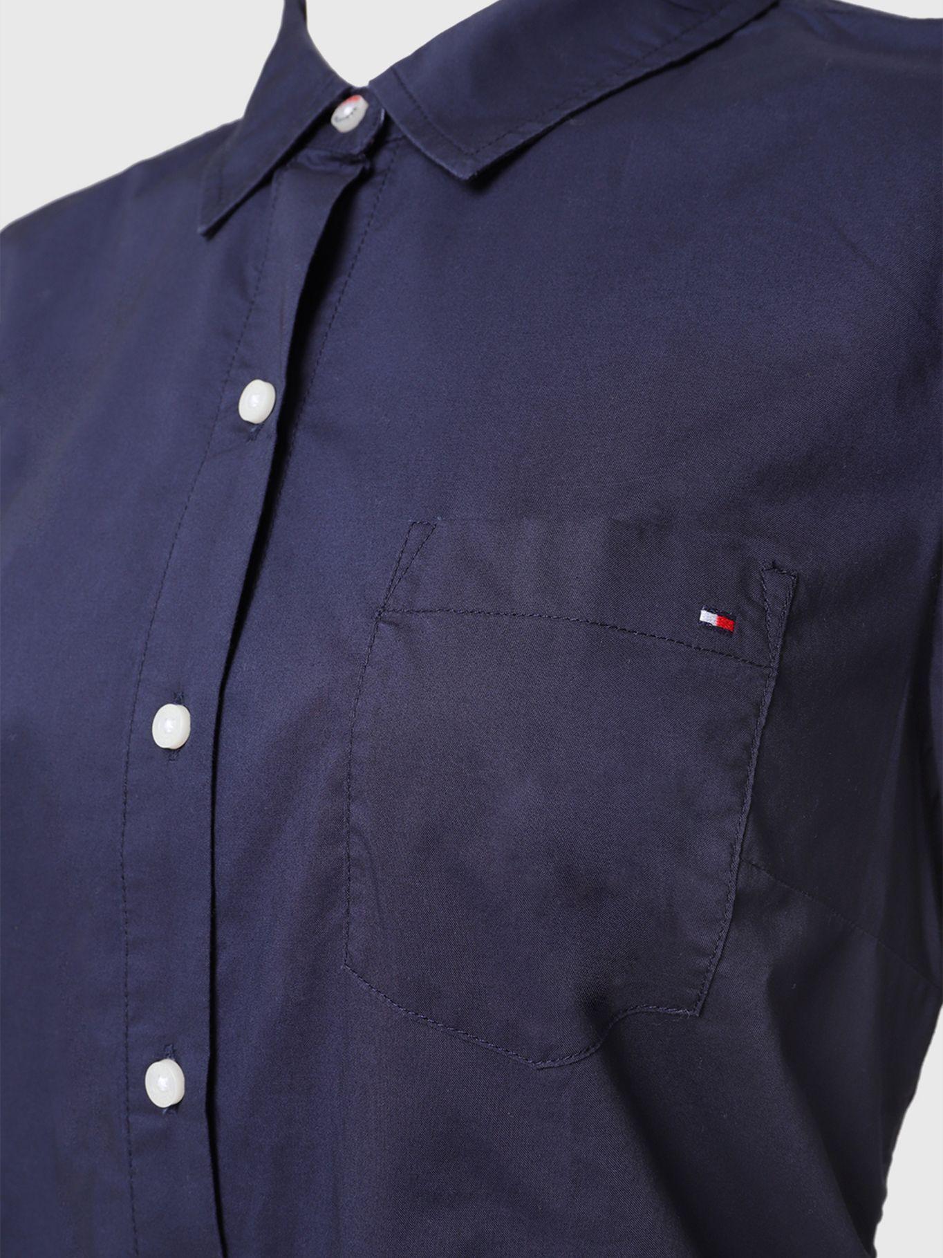 Camisa Regular Fit Classic Azul Tommy Hilfiger-2