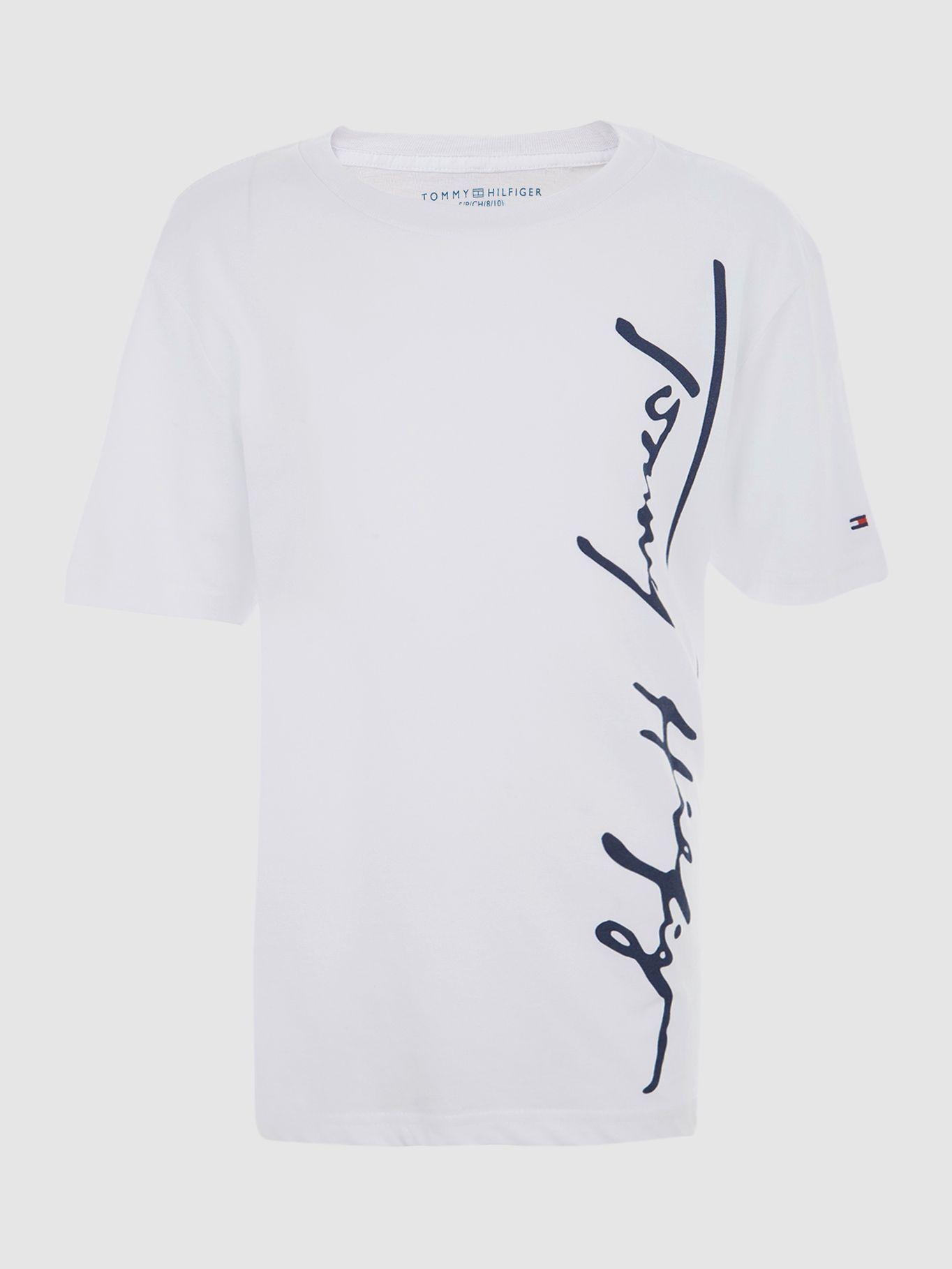 Polera Script Graphic Logo Blanco Tommy Hilfiger-0