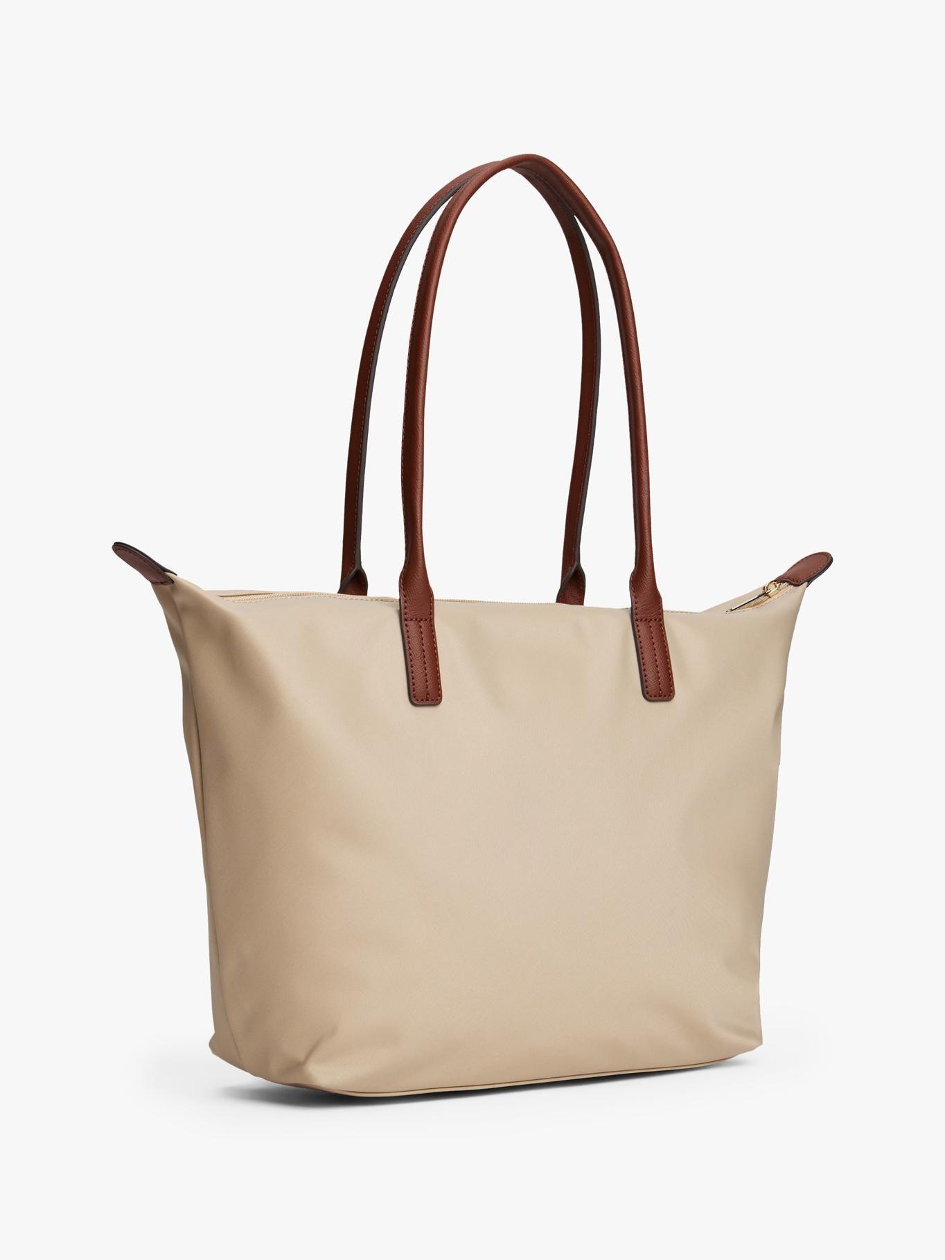 Tote Con Monograma Th Beige Tommy Hilfiger-2