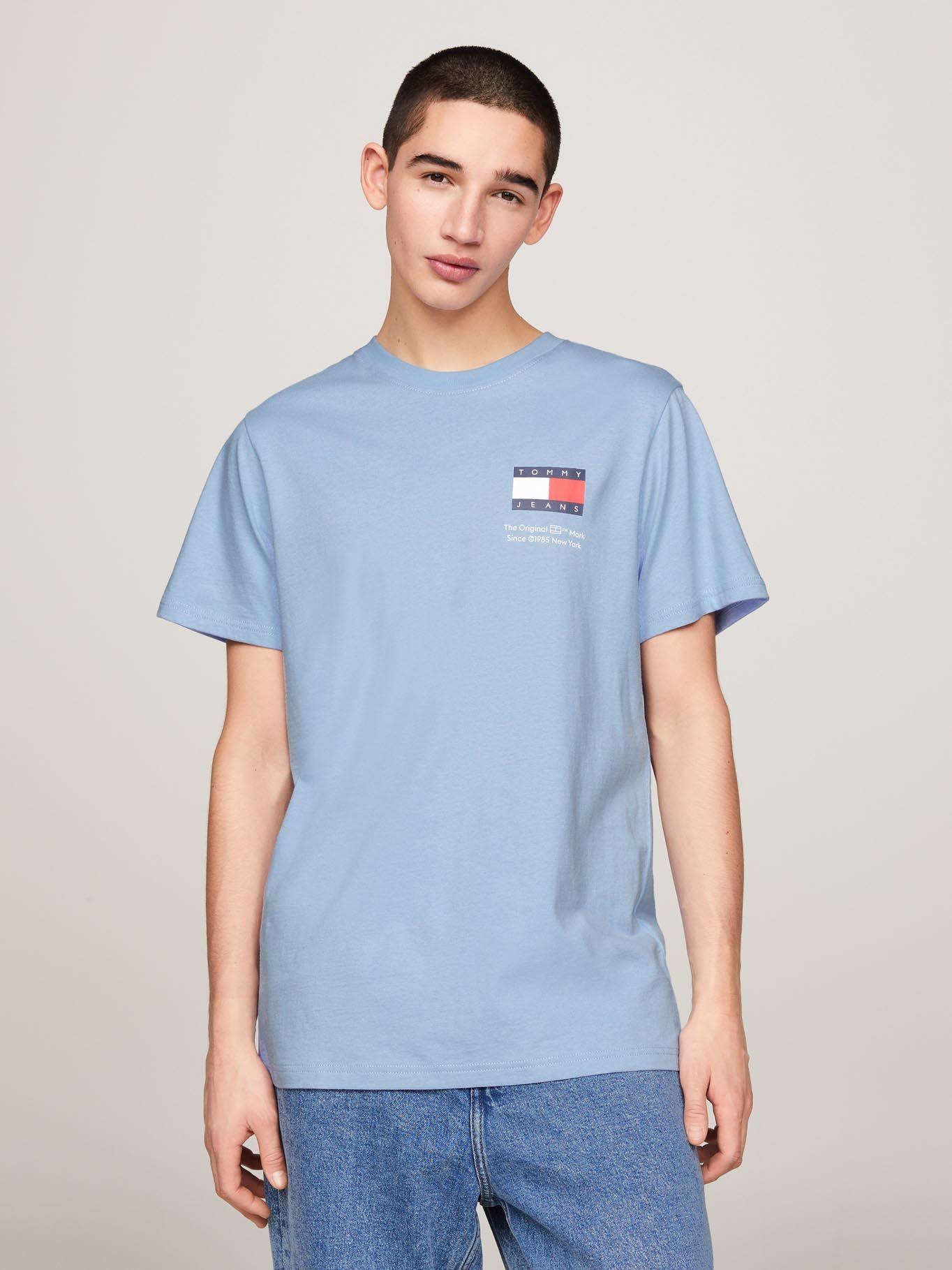 Polera Esencial Con Logo Celeste Tommy Jeans-0