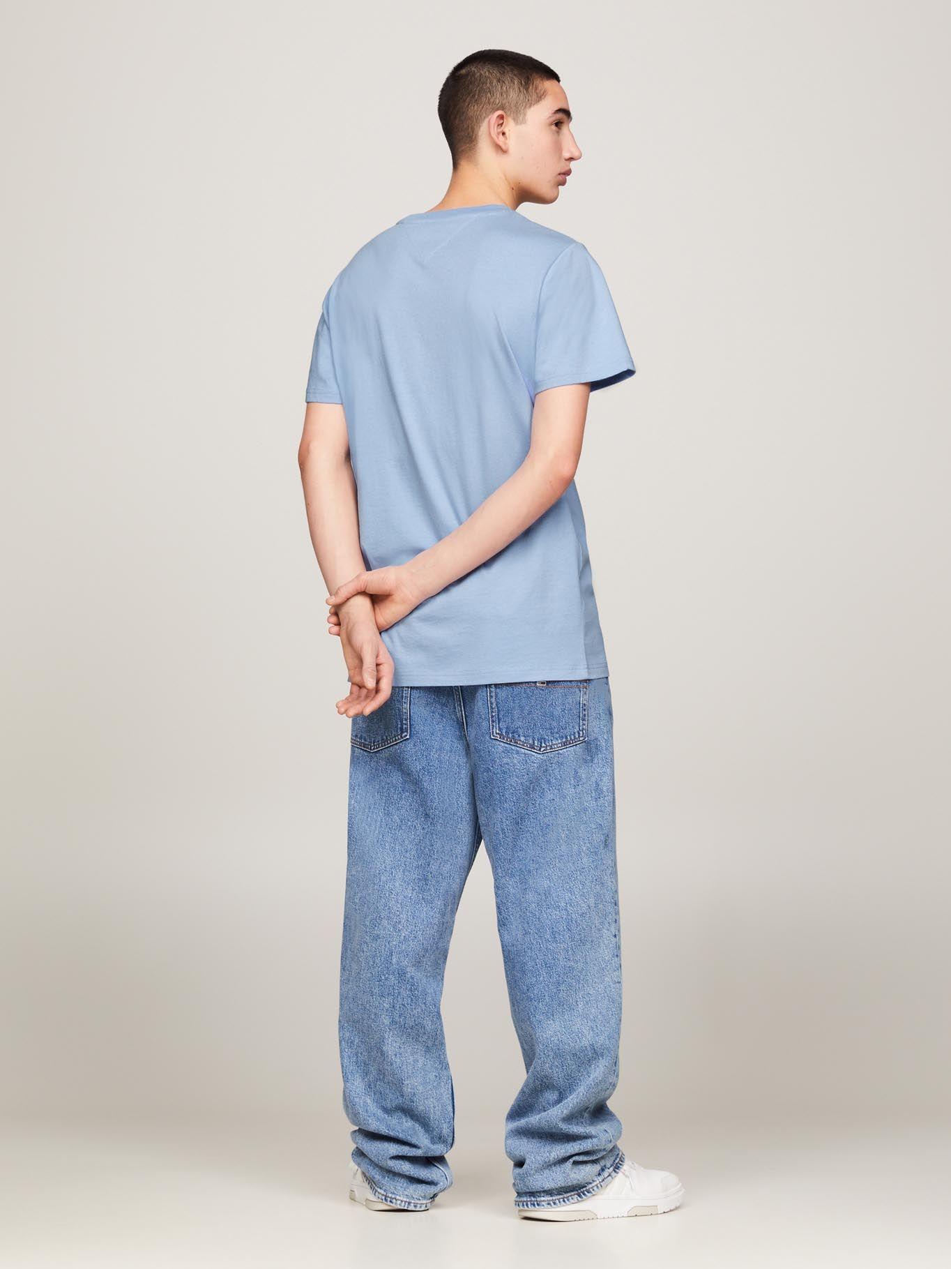 Polera Esencial Con Logo Celeste Tommy Jeans-4