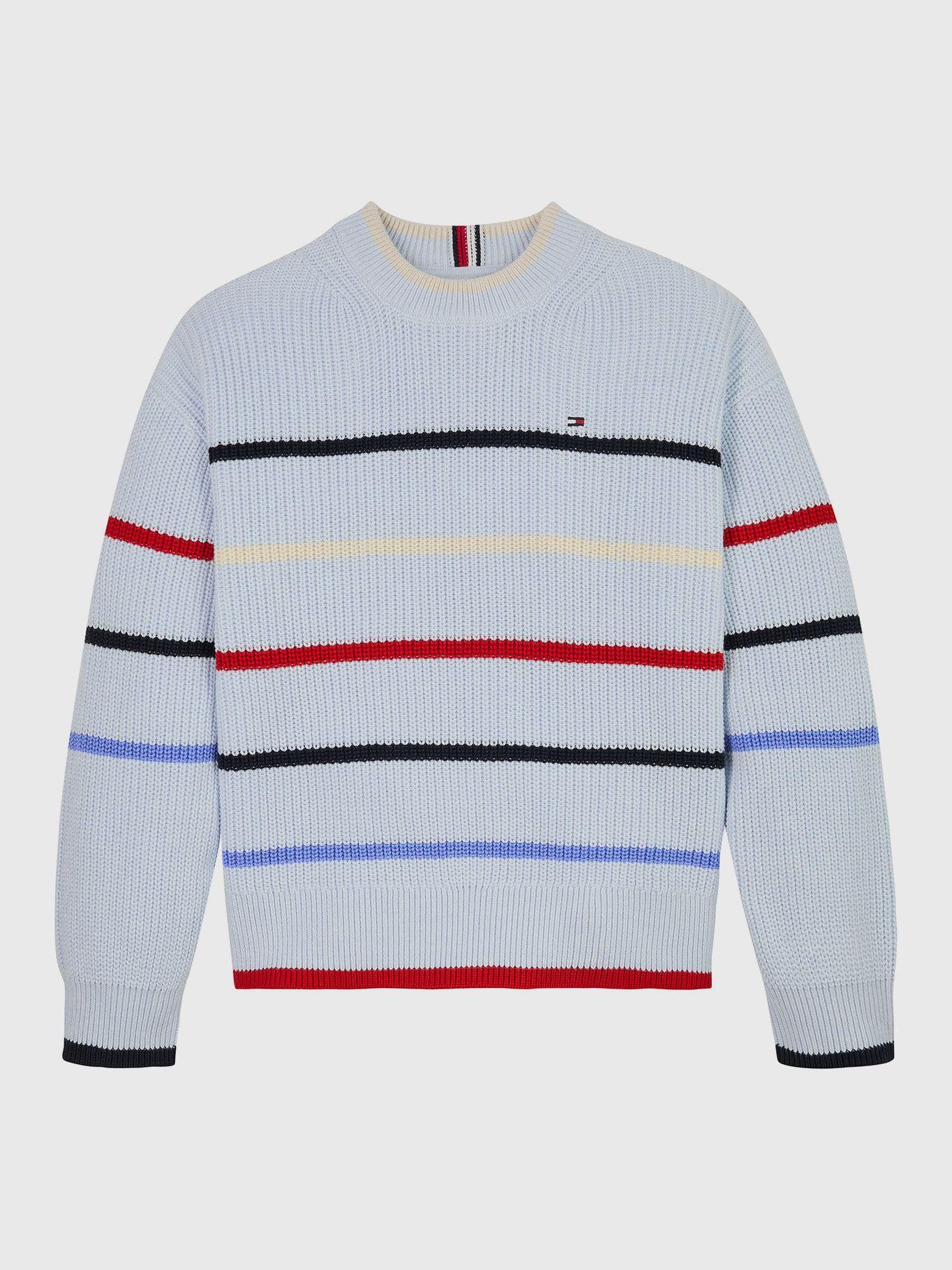 Sweater Niño A Rayas Multicolores Azul Tommy Hilfiger-0