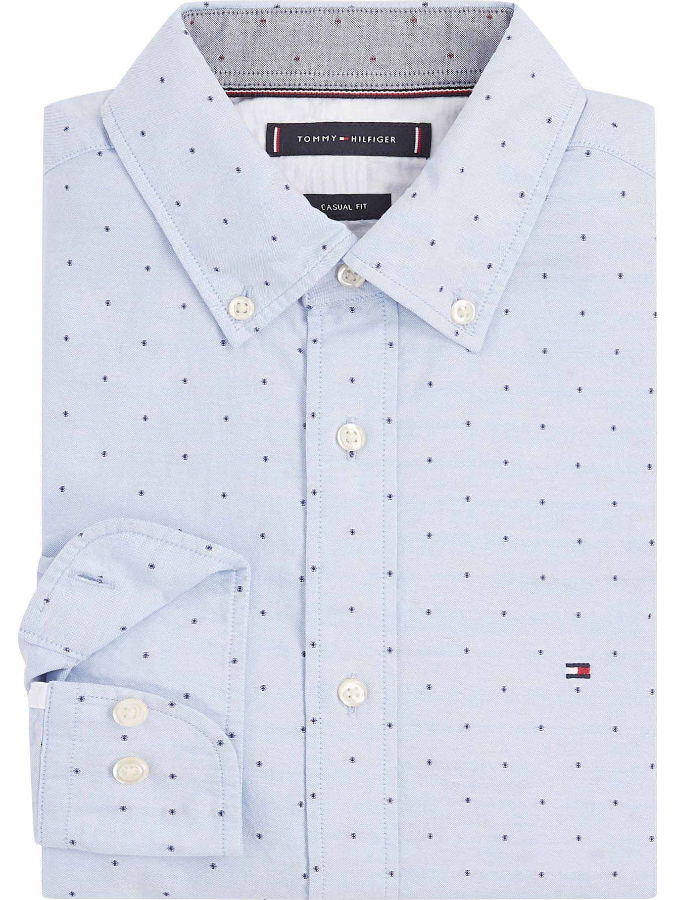 Camisa Oxford Monogram Celeste Tommy Hilfiger-4