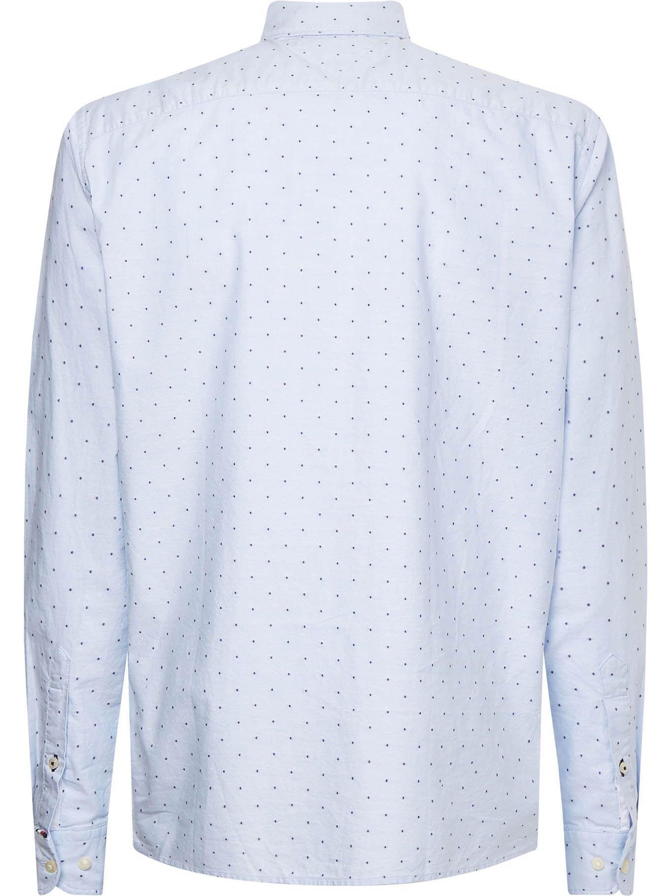 Camisa Oxford Monogram Celeste Tommy Hilfiger-1