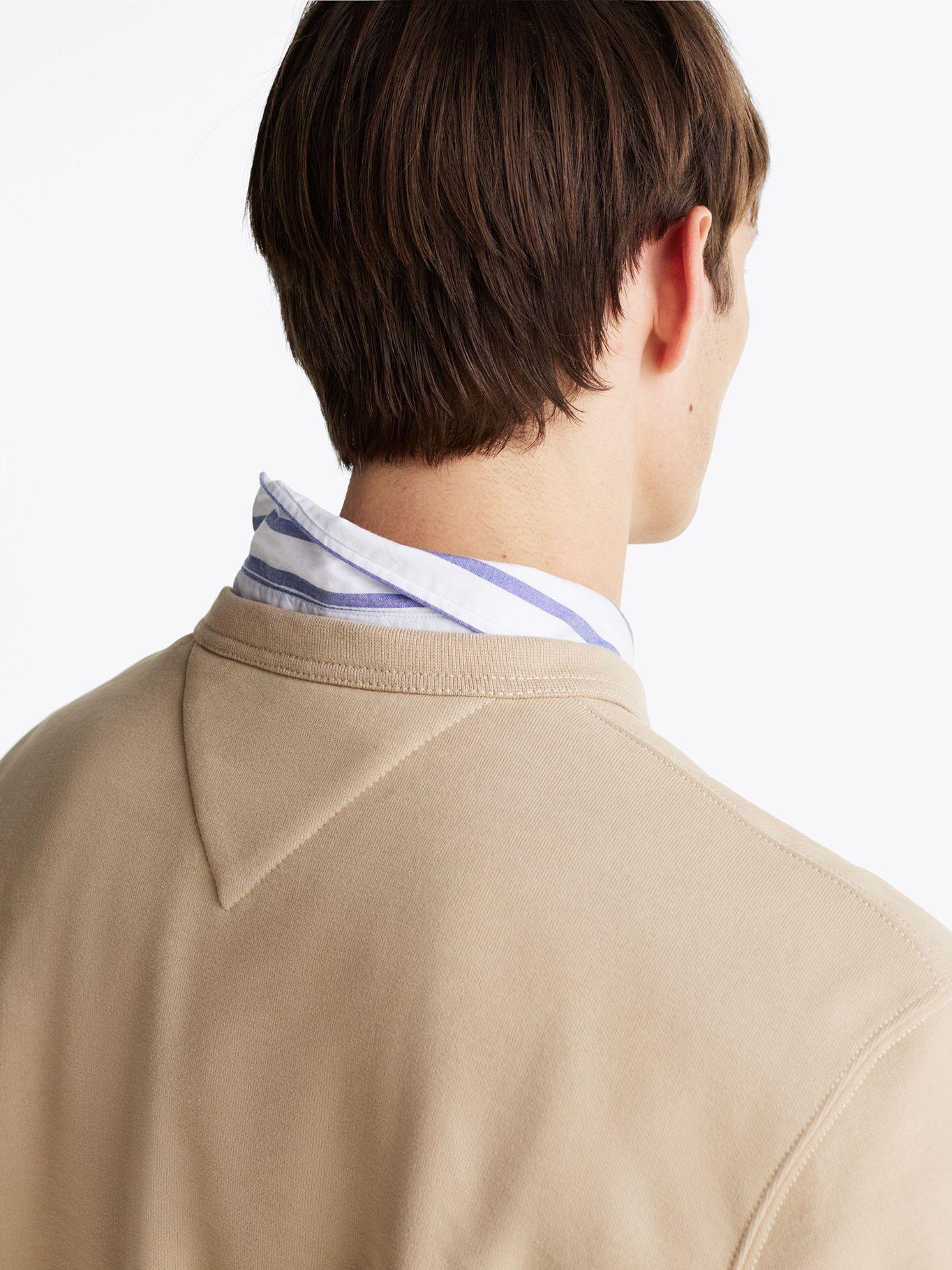 Polerón Solid Con Logo Beige Tommy Hilfiger-3